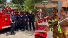 Kim Kardashian transforms sprawling mansion into fire station for son’s 4th birthday