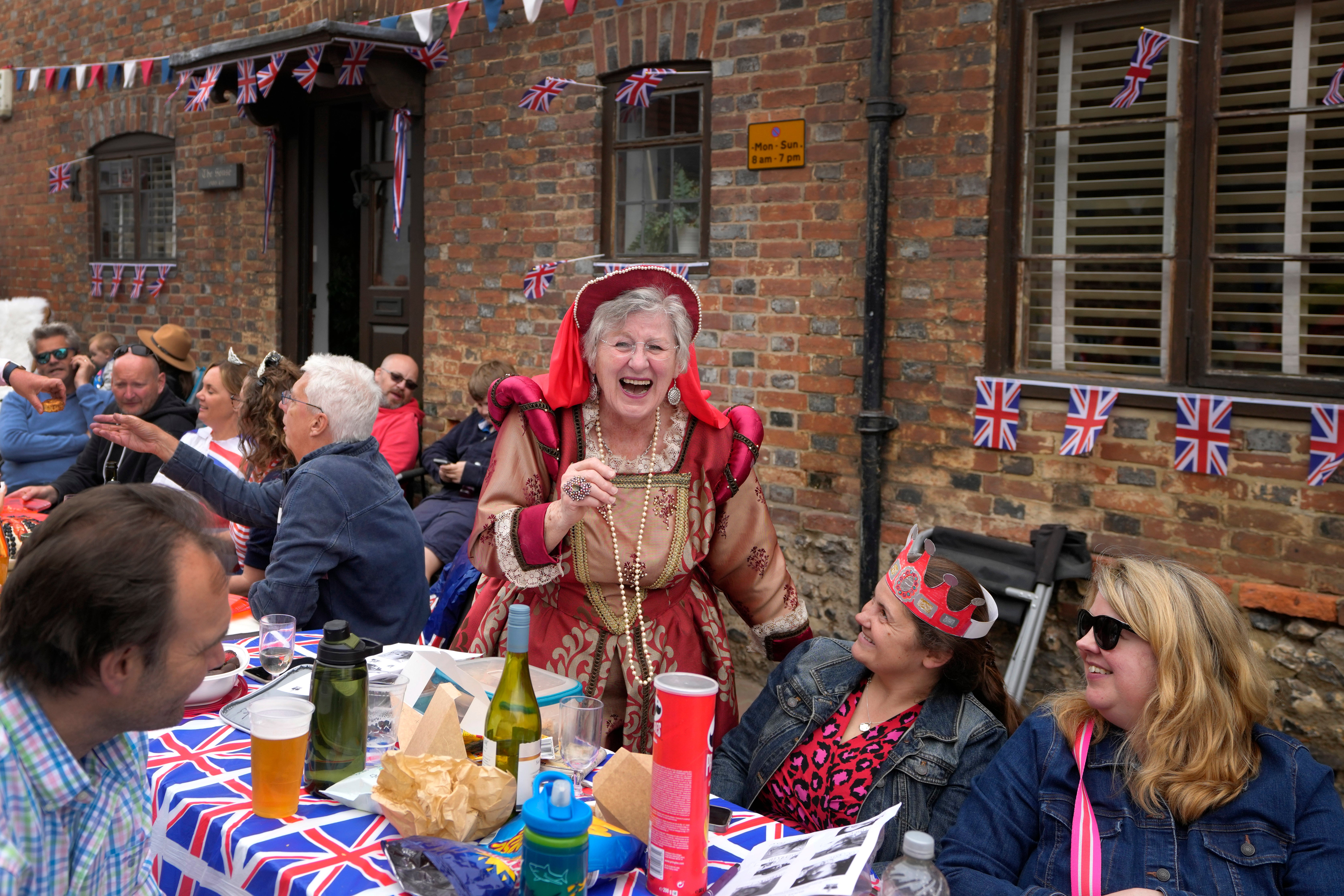 Coronation festivities erupt in Alfriston, East Sussex