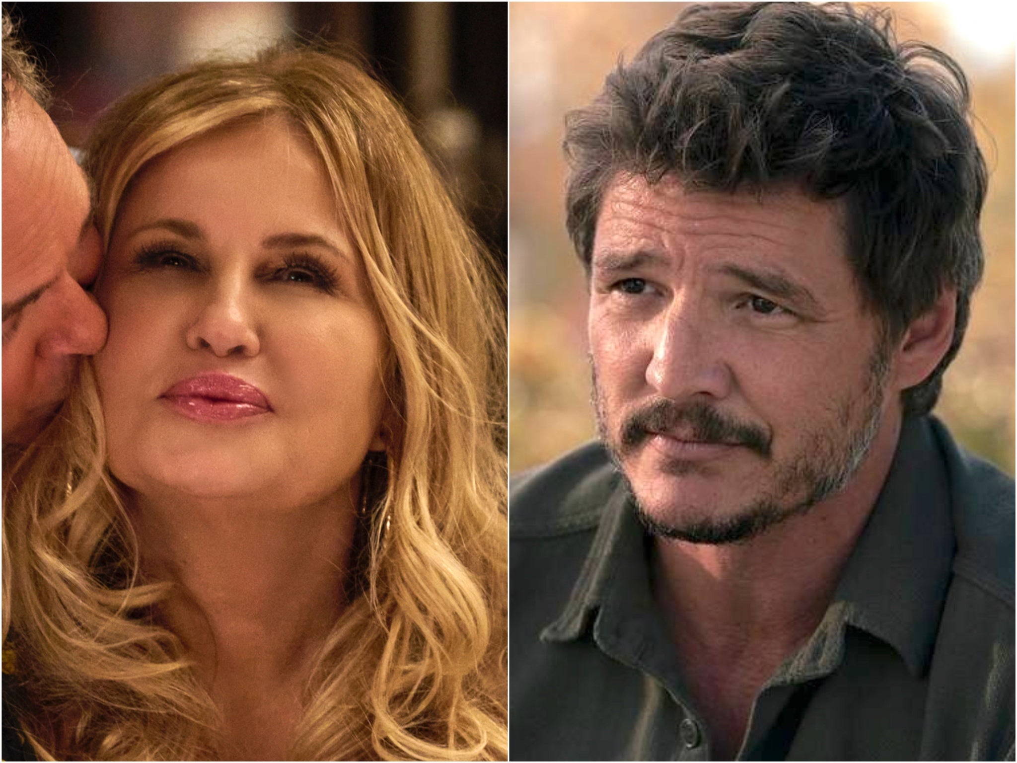 Jennifer Coolidge in ‘The White Lotus’ (left) and Pedro Pascal in ‘The Last of Us’