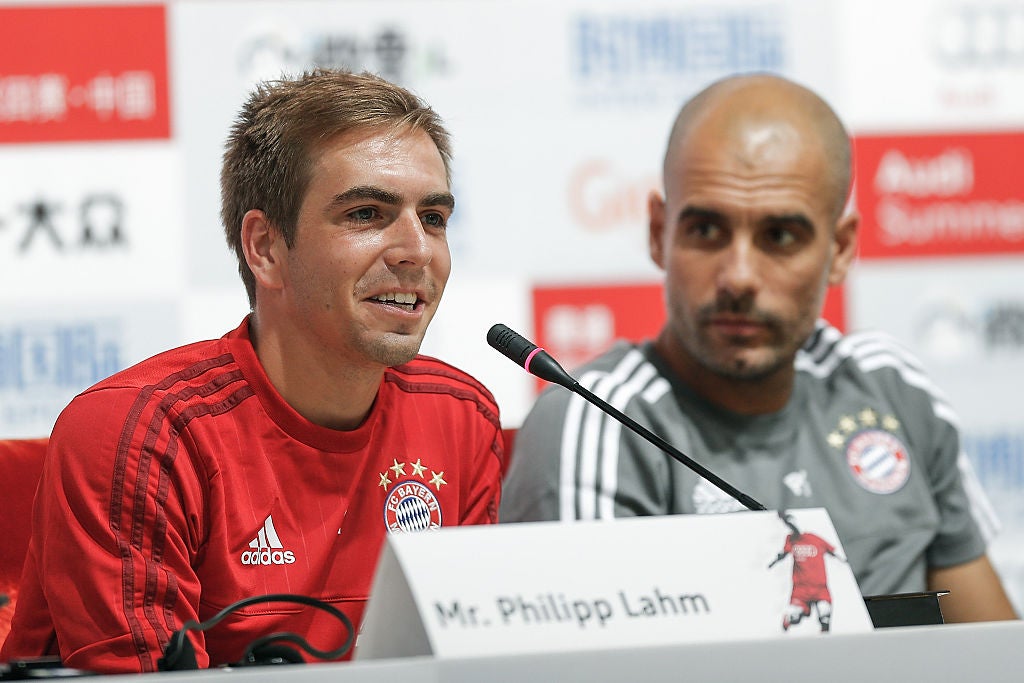 Guardiola changed Lahm’s position once he arrived at Bayern Munich