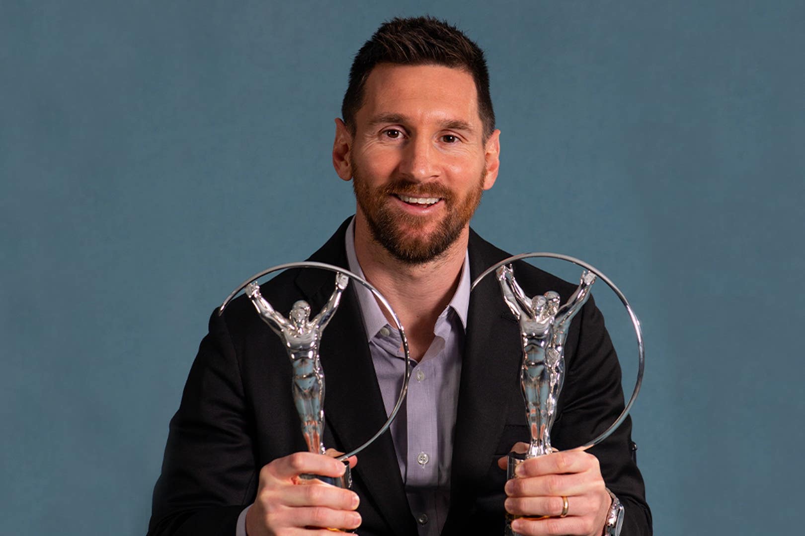 Lionel Messi was awarded Sportsman of the Year at the Laureus Awards in Paris (Laureus)