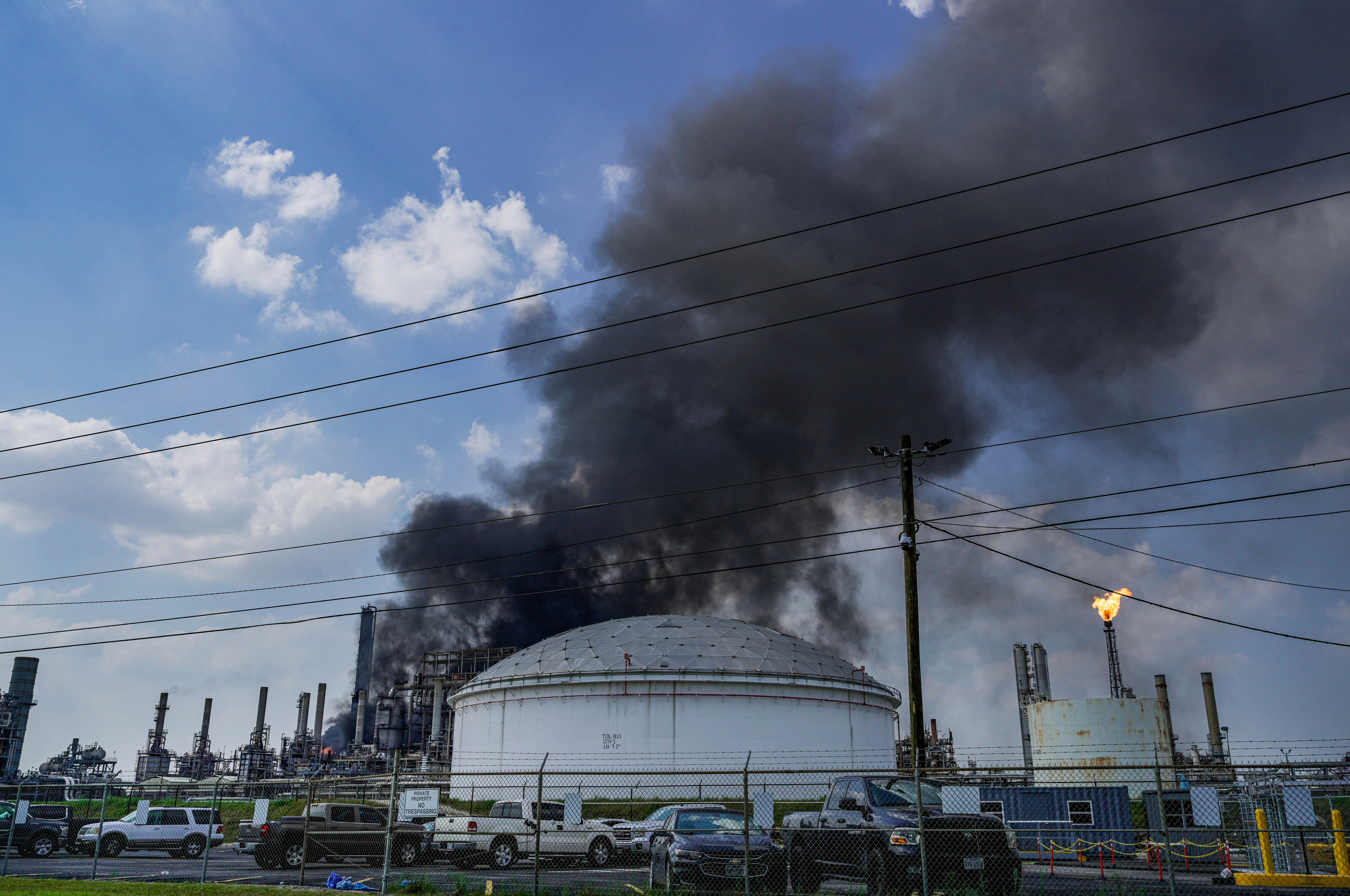 Chemical Plant Fire