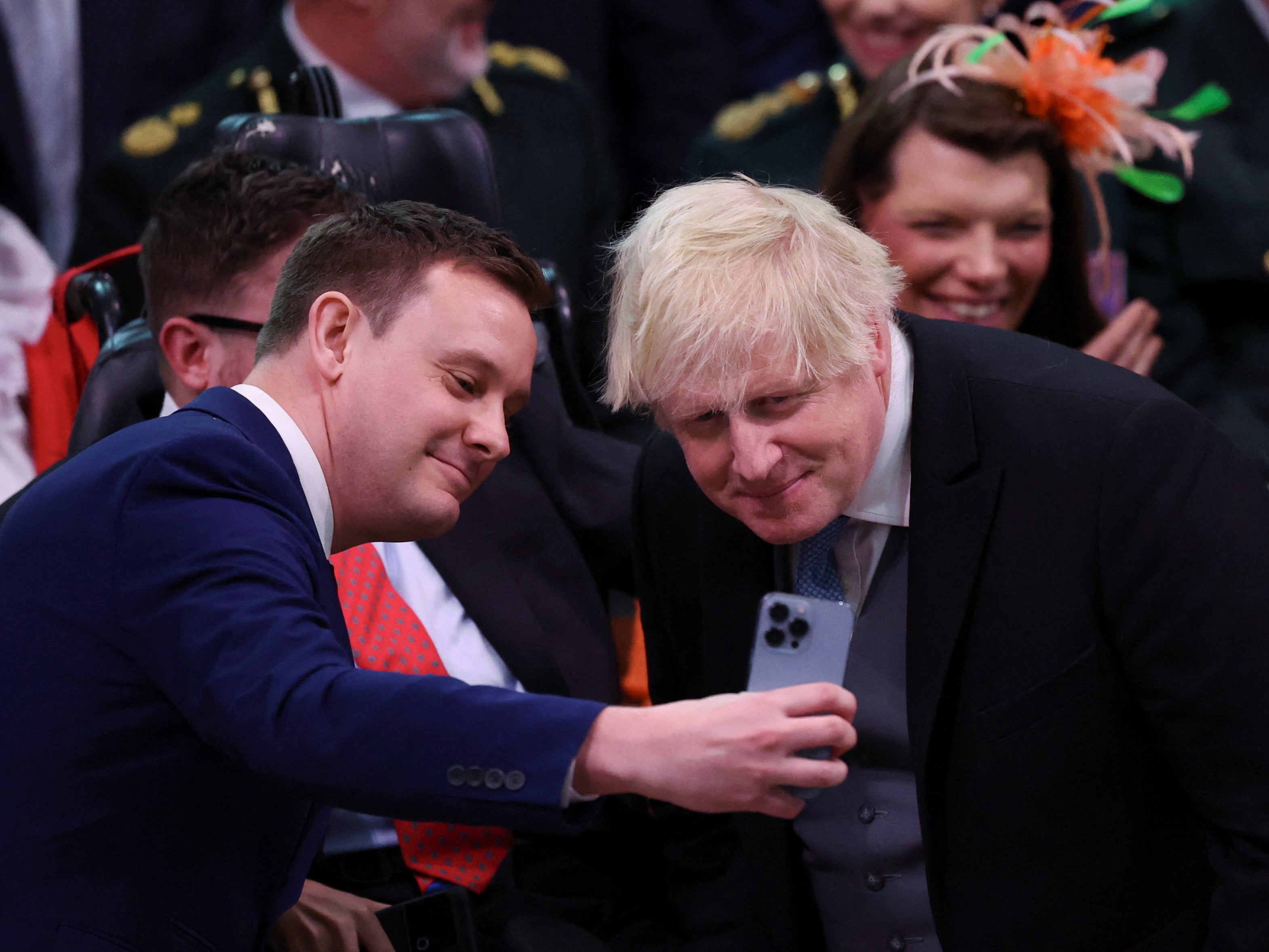 Boris Johnson at the coronation of King Charles III