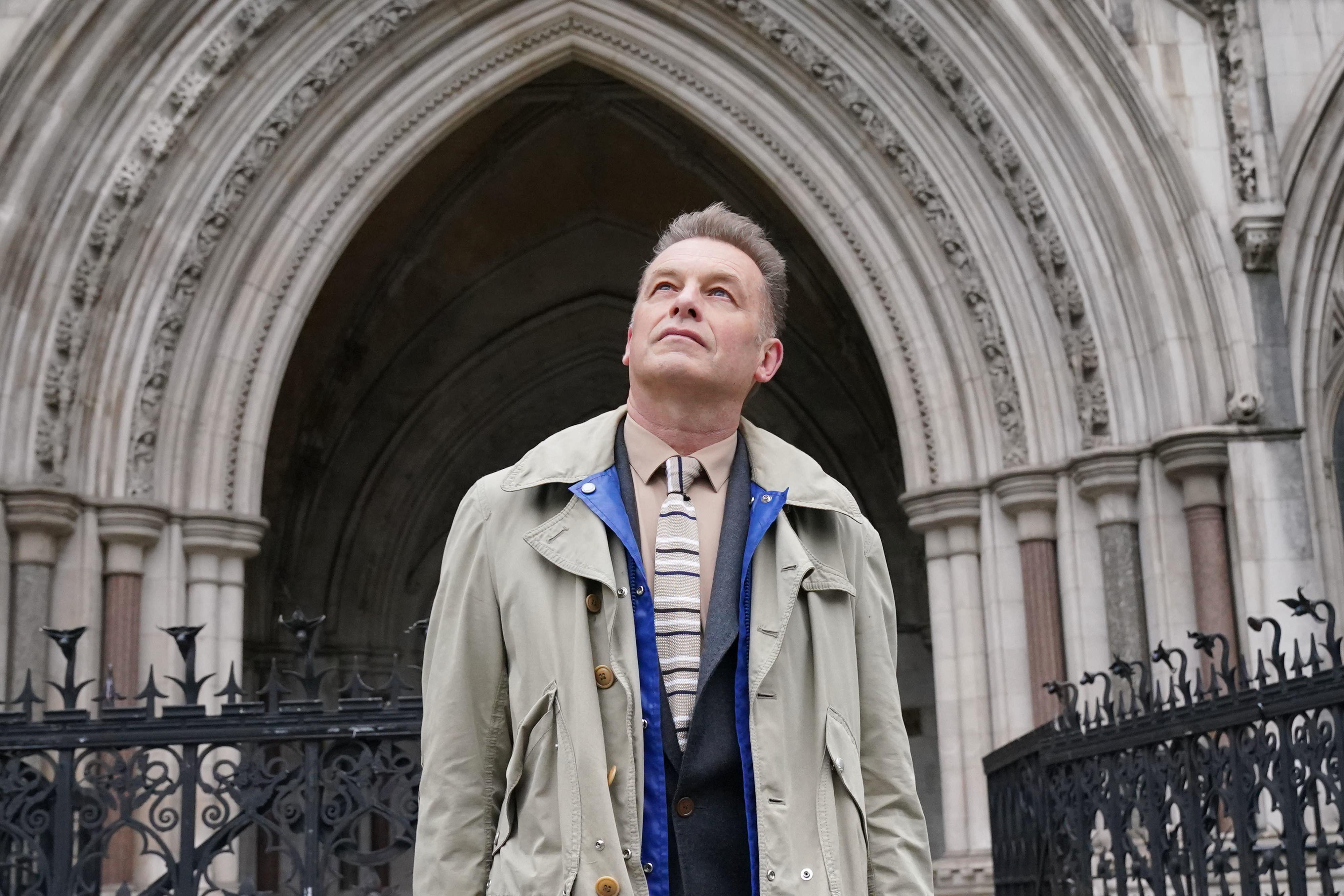 Chris Packham at the Royal Courts of Justice (PA)