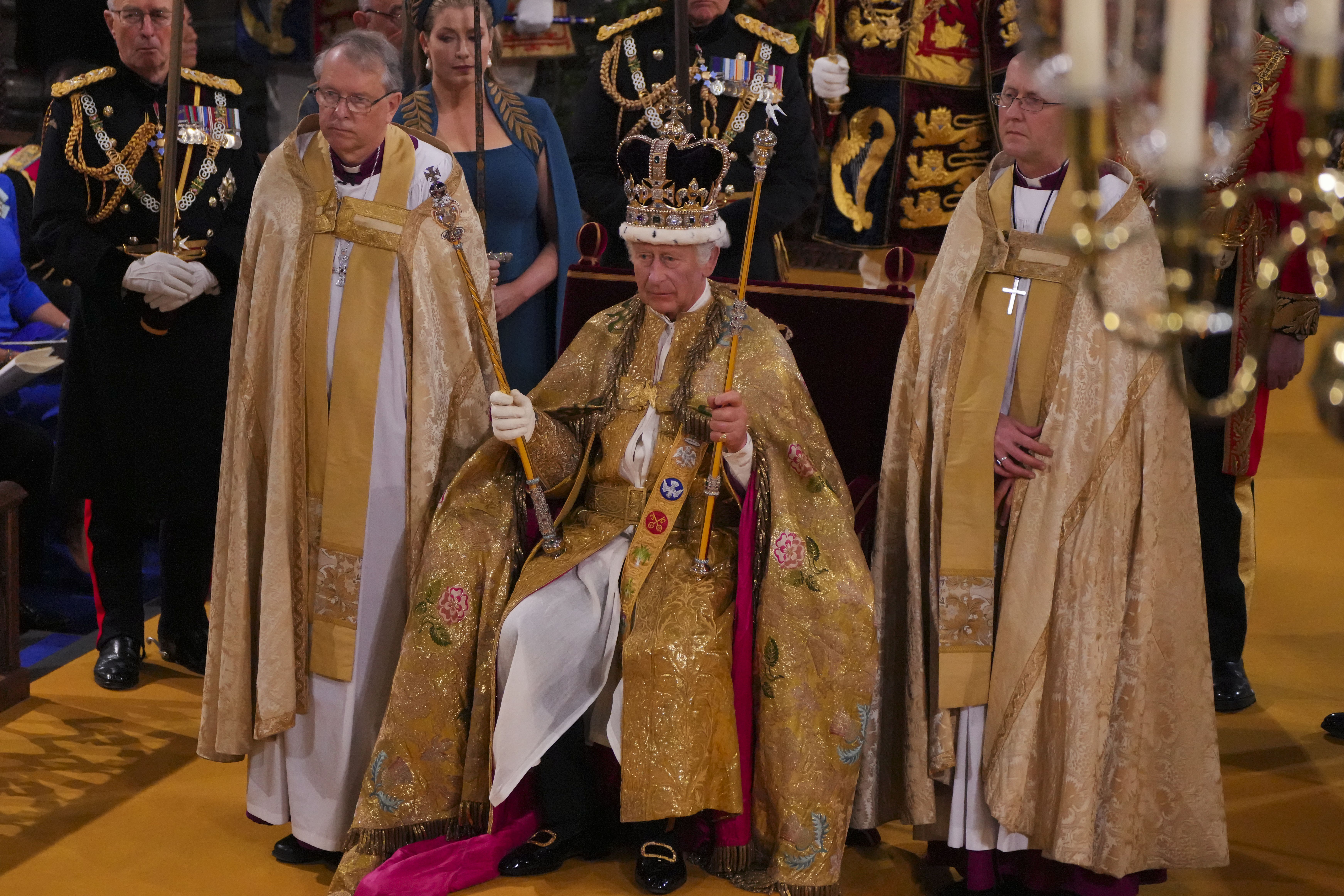 Political leaders in Holyrood have congratulated the King after he was crowned on Saturday (Aaron Chown/PA)