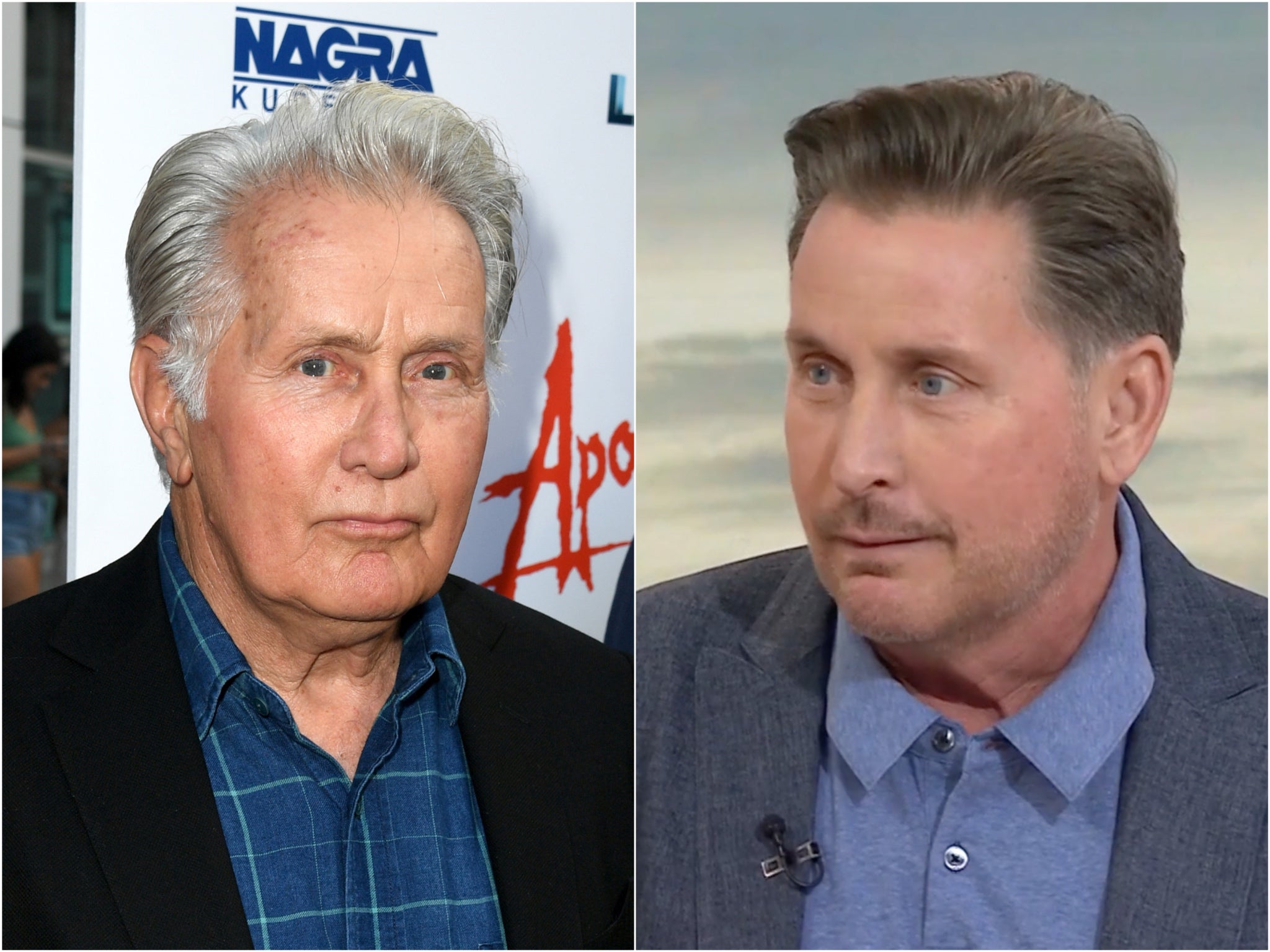 Martin Sheen (left) and son Emilio Estevez