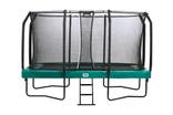Salta green rectangular first class trampoline