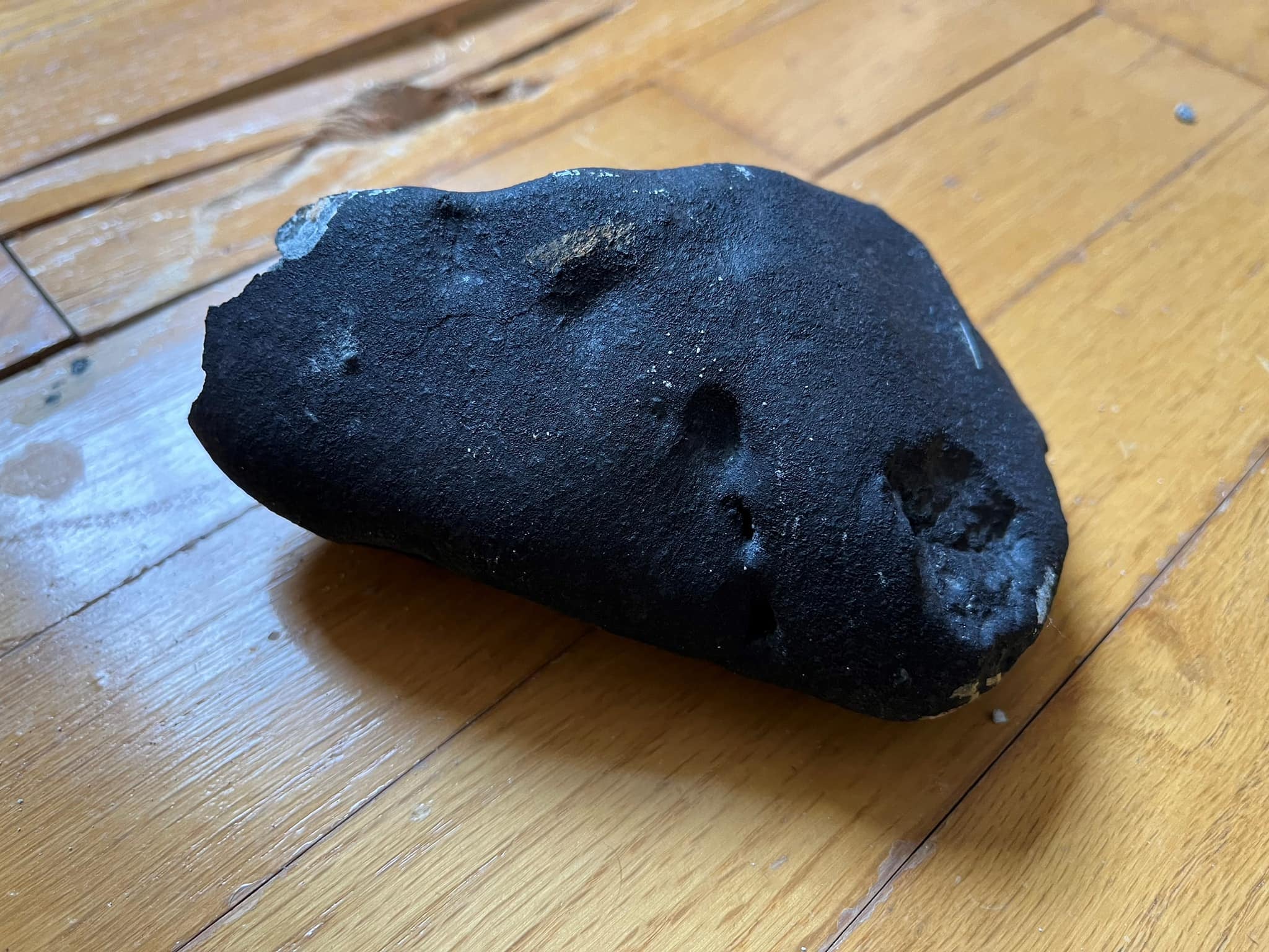 A meteorite crashed through the roof of a New Jersey home while the owners were inside, according to officials