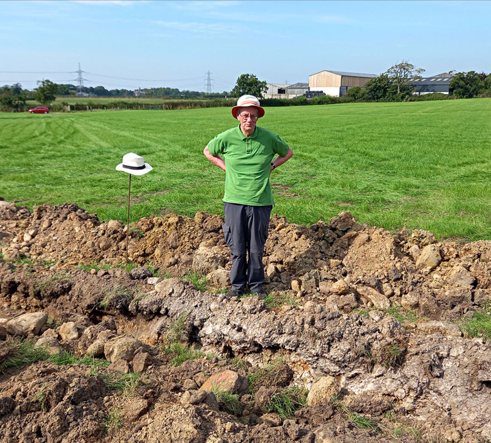 David Ratledge on the Preston-Lancaster Roman road at Forton