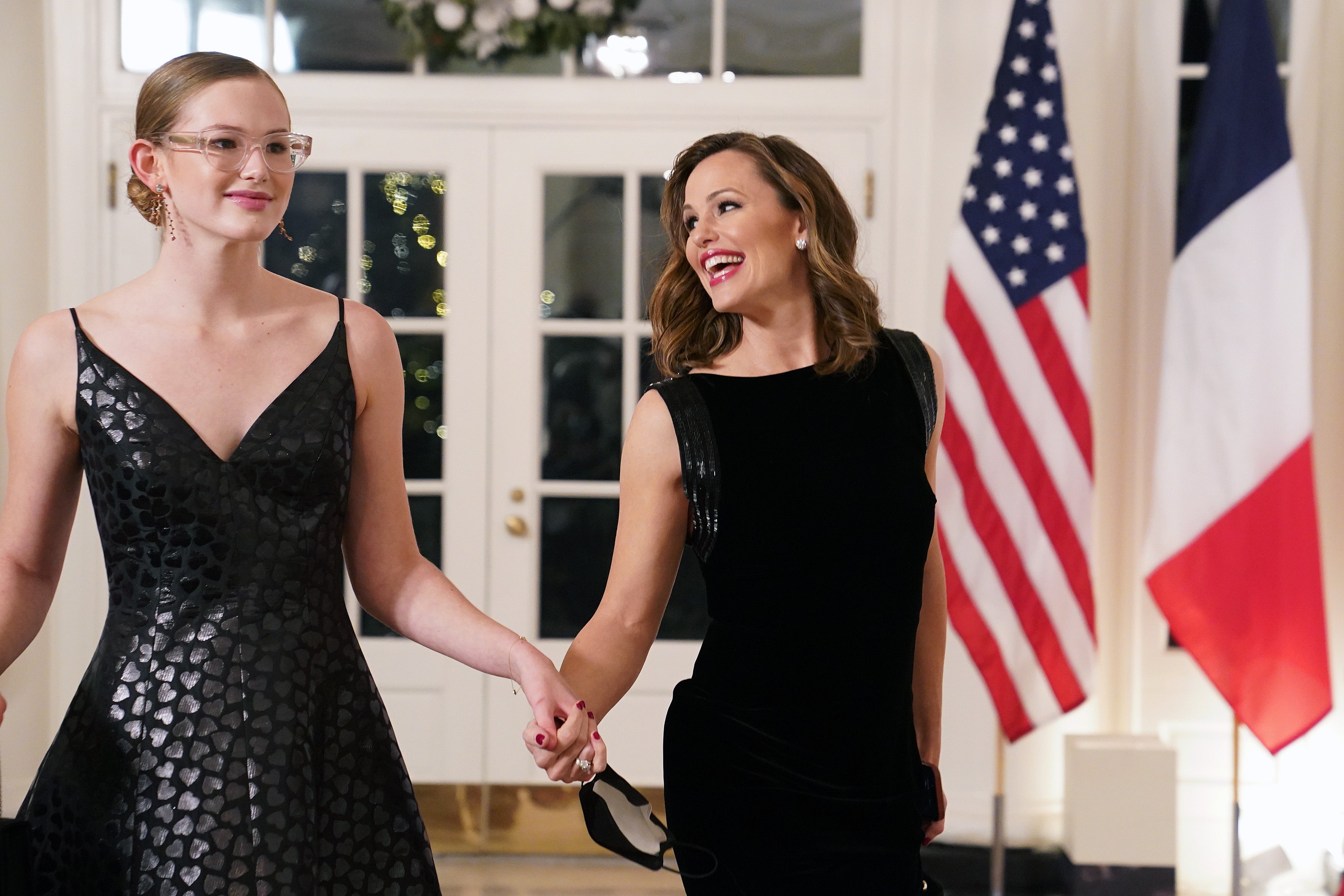 Jennifer Garner and daughter Violet Affleck at the White House on 1 December 2022