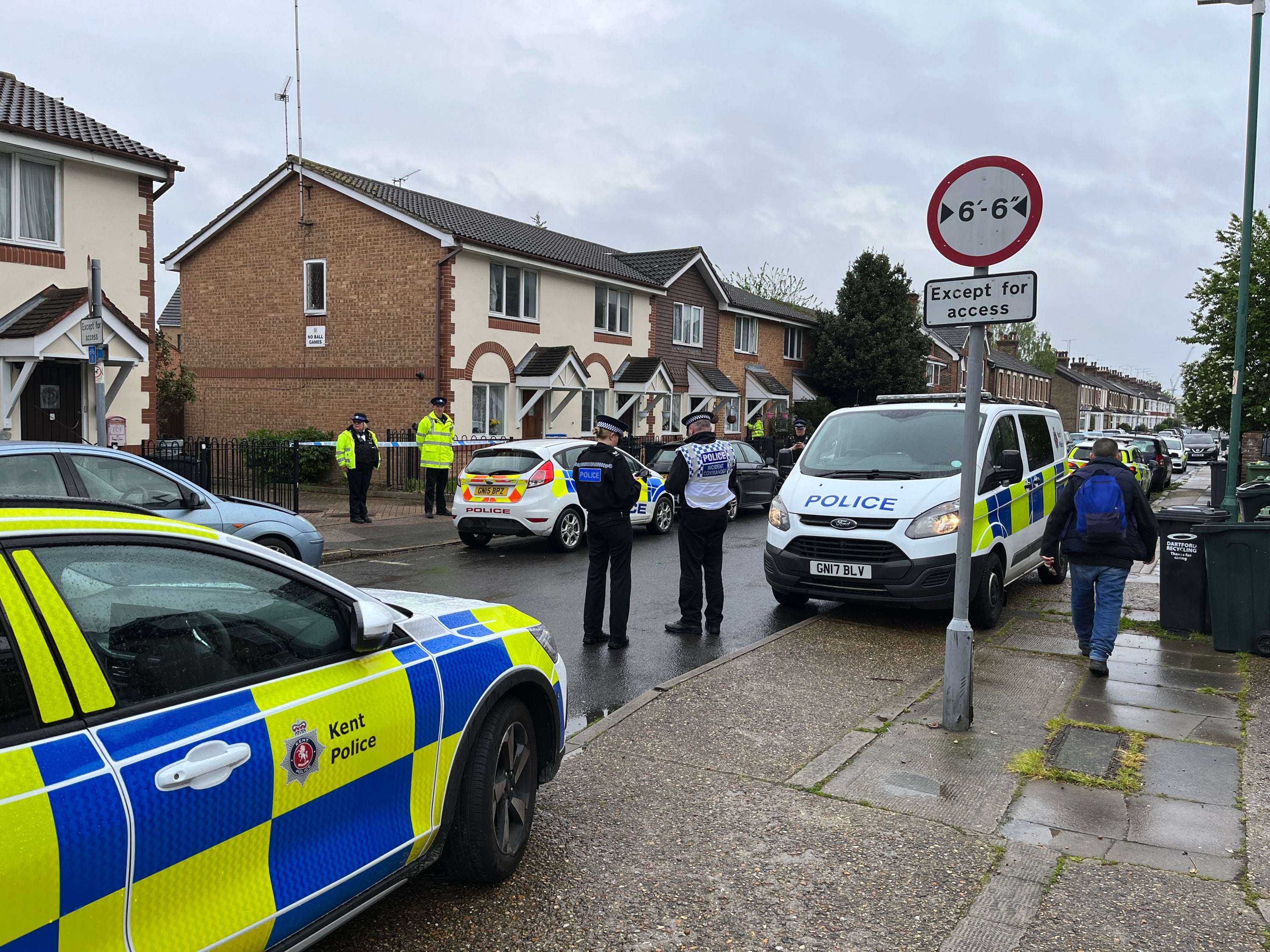 Officers went to the house with a trained negotiator following reports of a disturbance