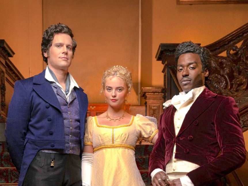 (Left to right) Jonathan Groff, Millie Gibson and Ncuti Gatwa in ‘Doctor Who’