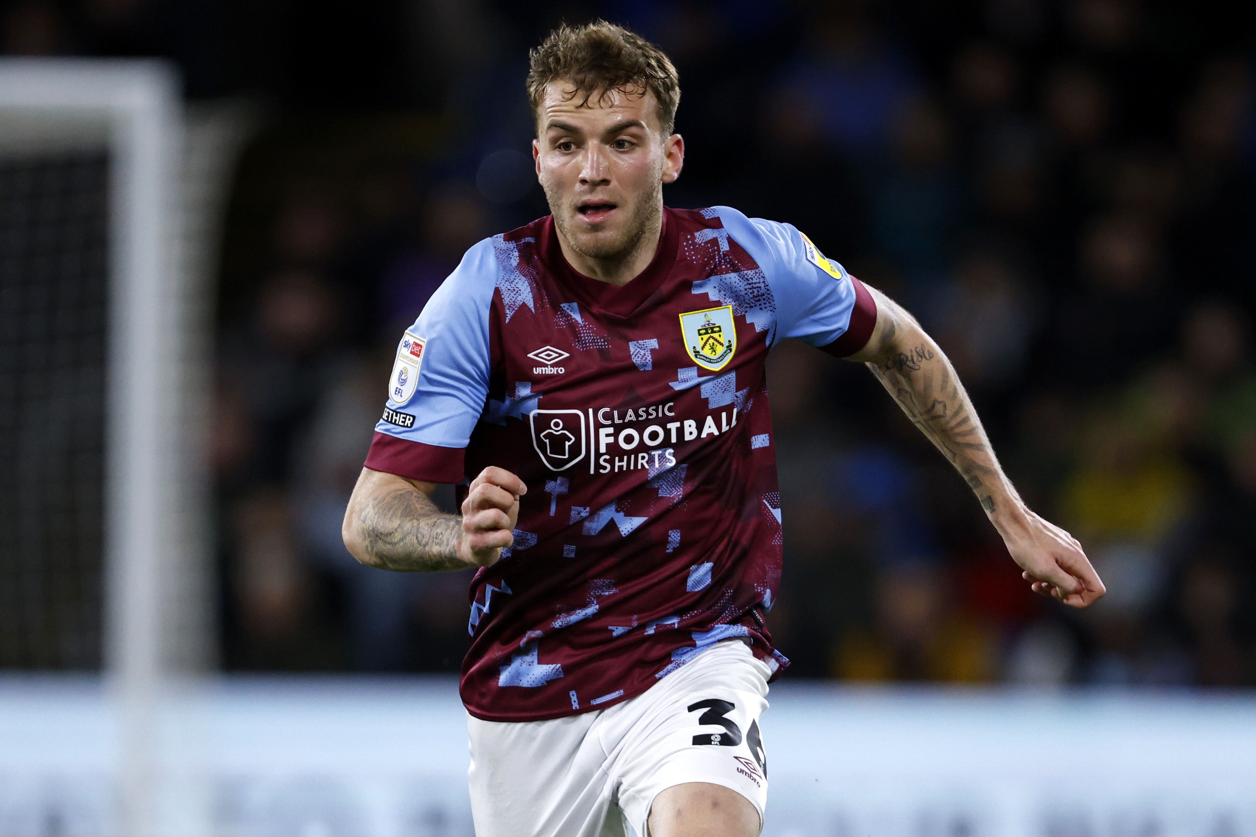 Jordan Beyer has joined Burnley on a permanent deal (Richard Sellers/PA)