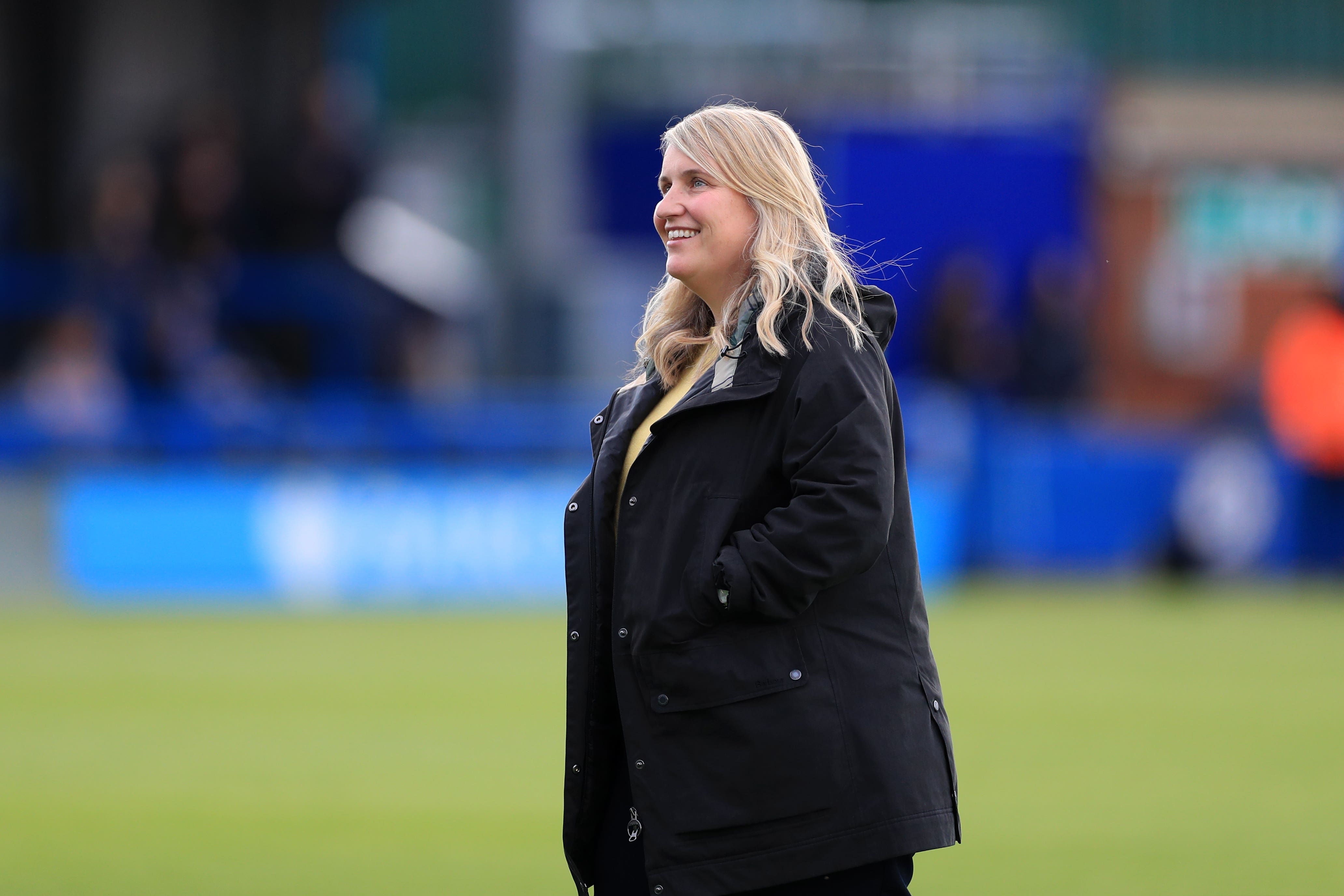 Emma Hayes is revelling in the fun of the chase after Chelsea closed the gap on WSL leaders Manchester United (Bradley Collyer/PA)