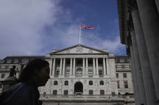 Bank of England expected to raise interest rates for 12th time in a row