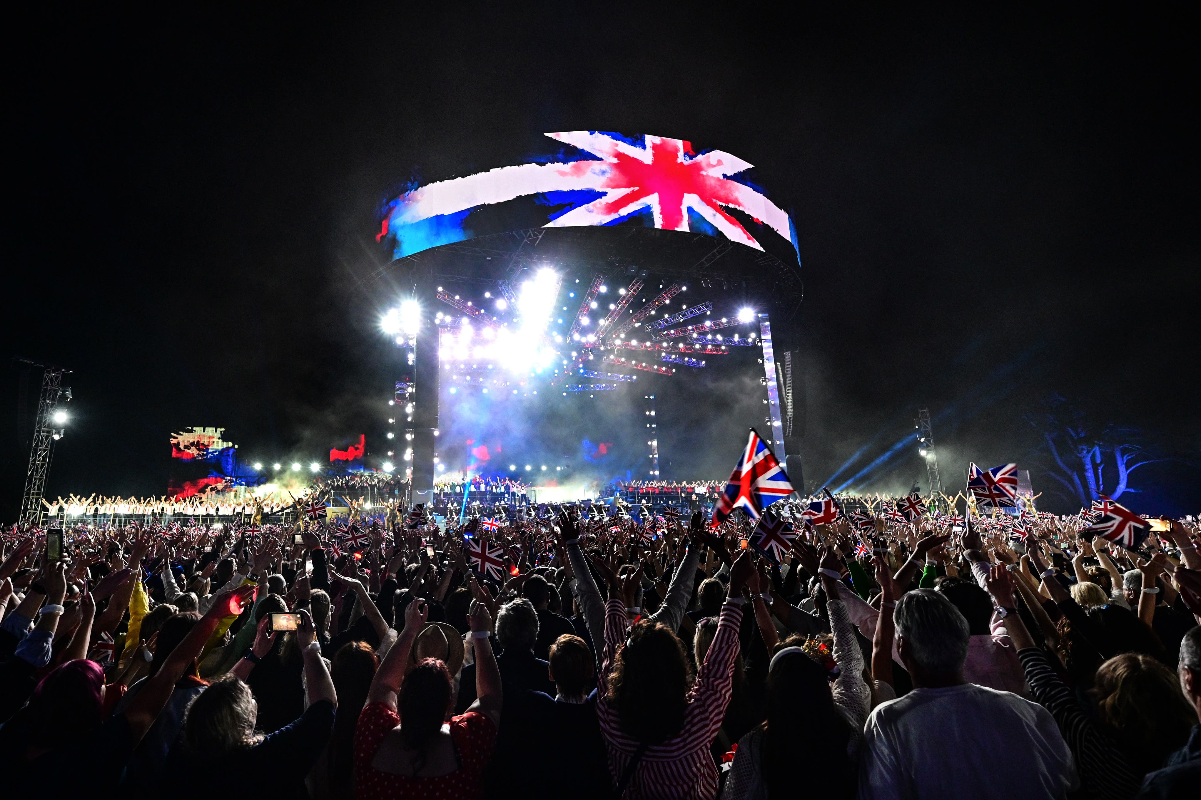 A drone light show during the Coronation Concert (Leon Neal/PA)