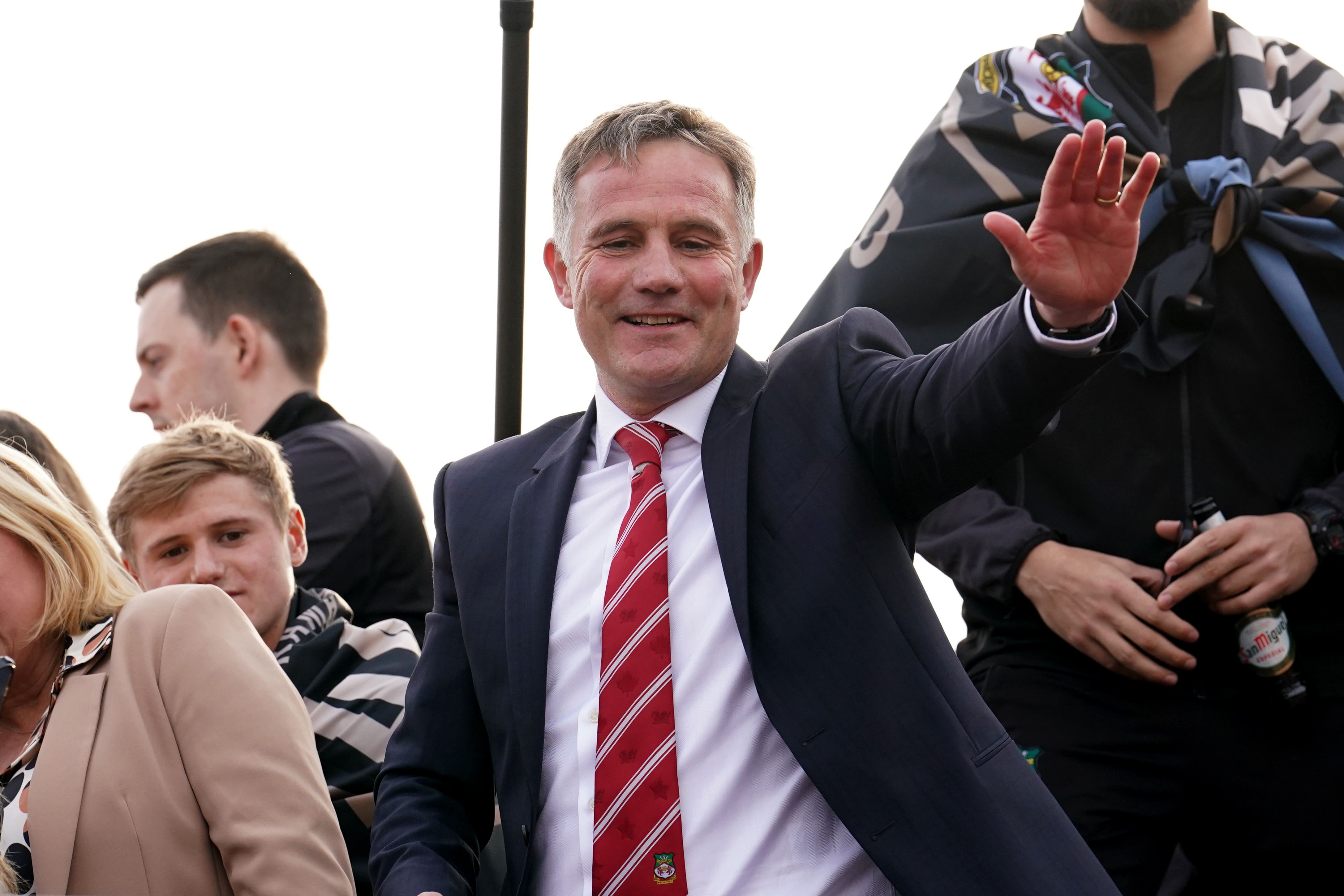 Wrexham’s Phil Parkinson has been named National League manager of the season (Martin Rickett/PA)