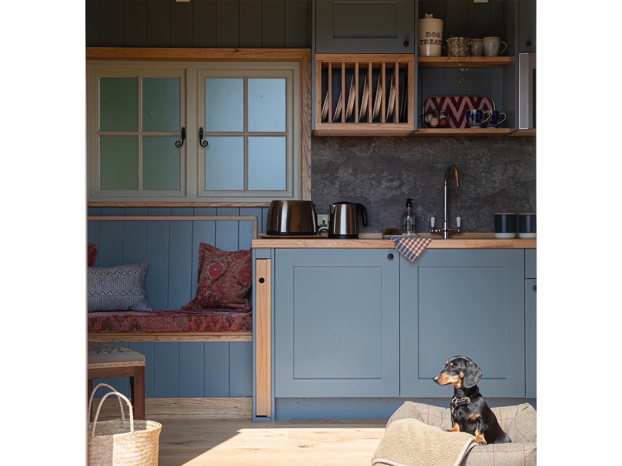 These luxurious shepherd’s huts come with their own enclosed gardens