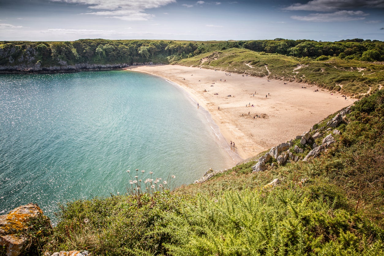 Barafundle Bay in Pembrokeshire