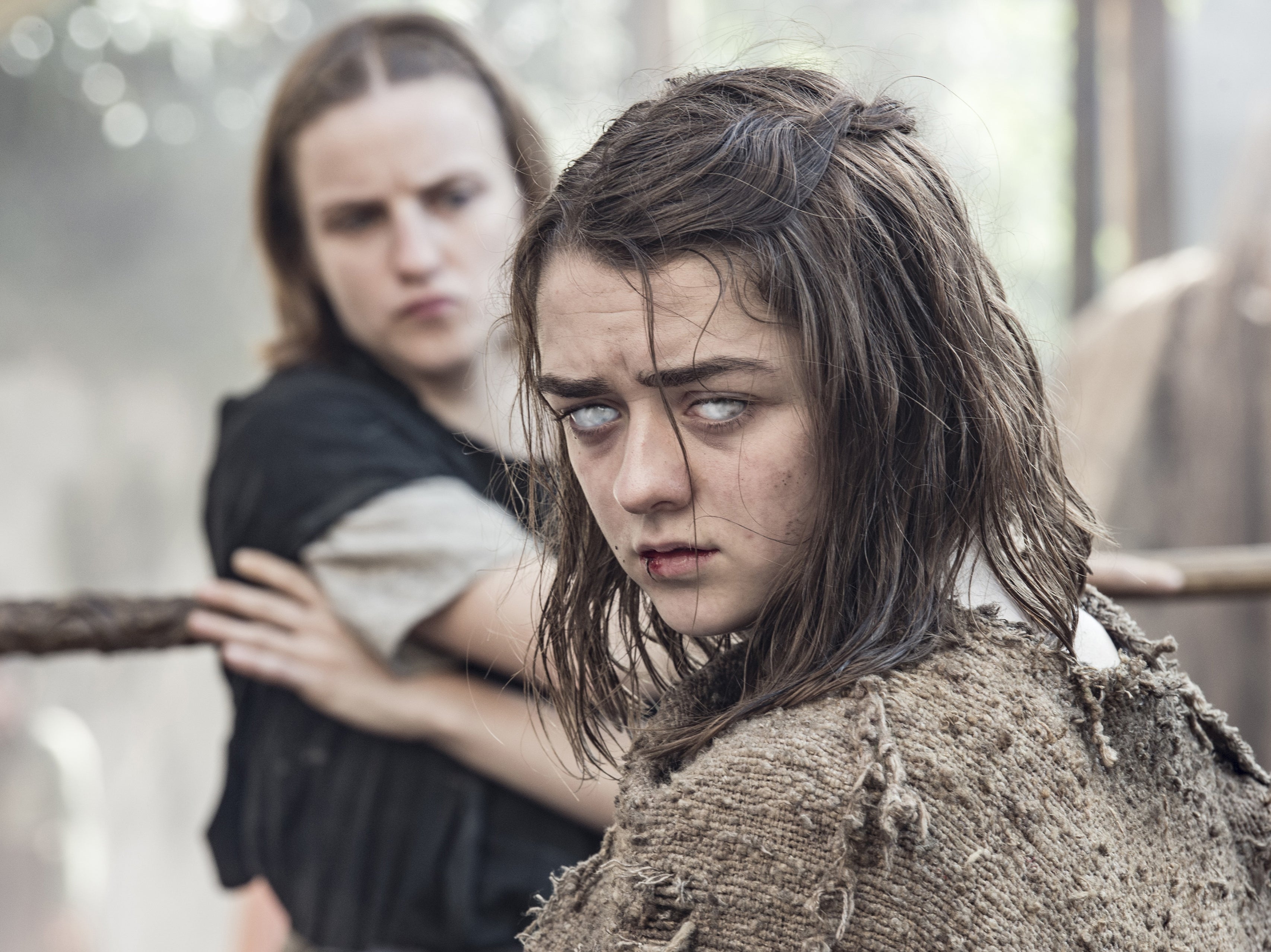 Waif for it: Marsay’s Waif and Arya Stark (Maisie Williams) in ‘Game of Thrones’