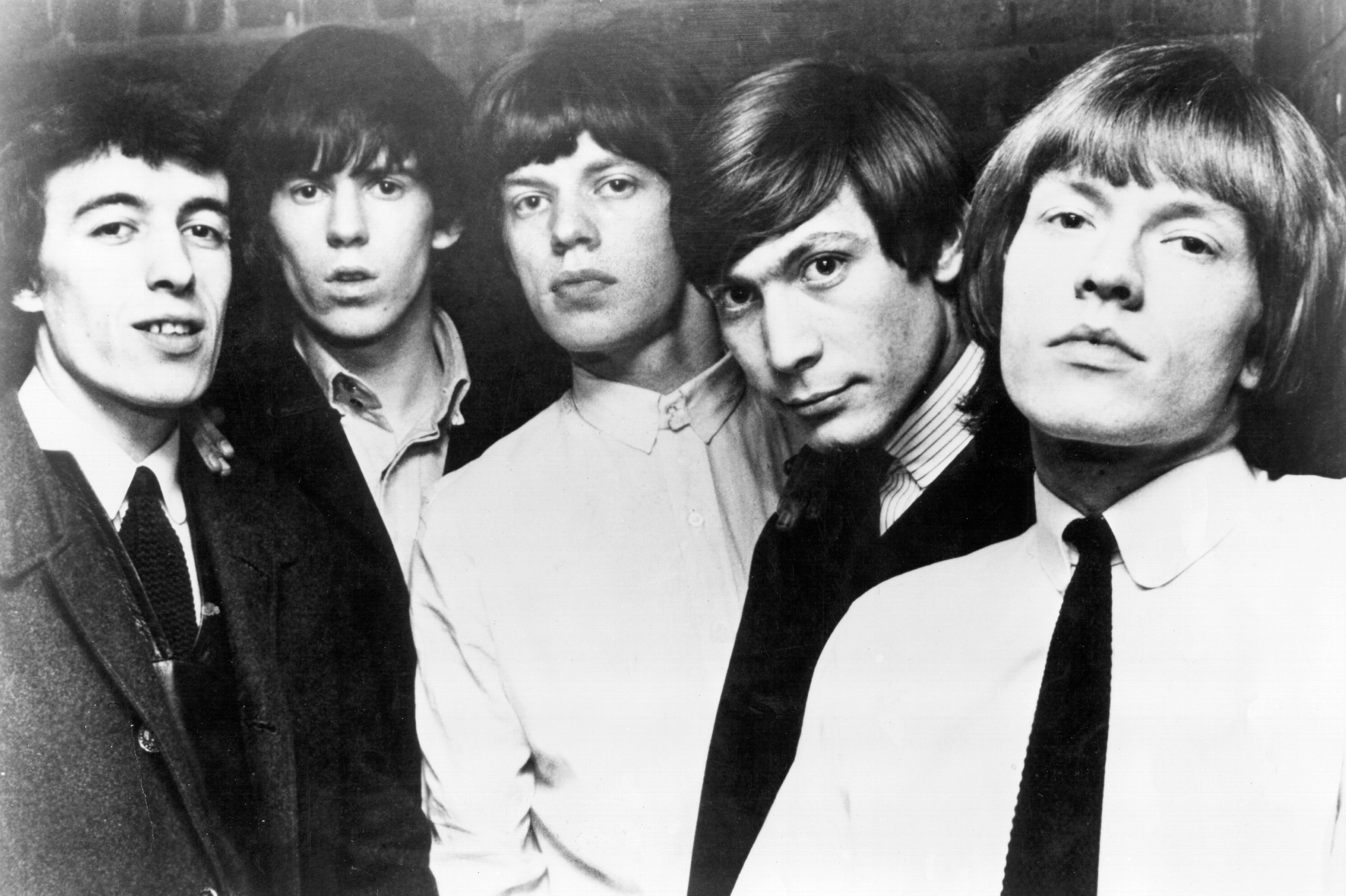 From left: Bill Wyman, Keith Richards, Mick Jagger, Charlie Watts and Brian Jones