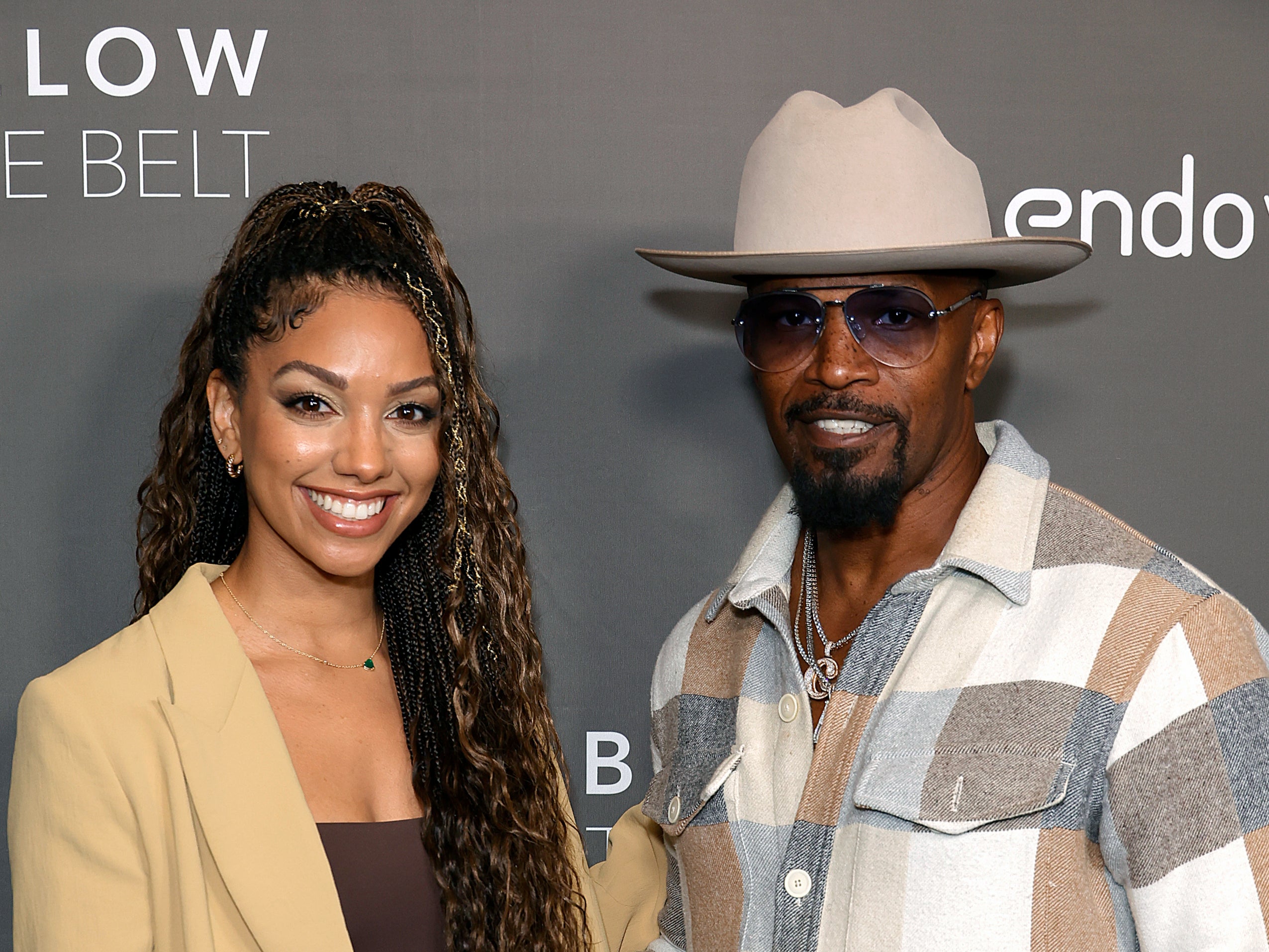 Corinne Foxx and Jamie Foxx