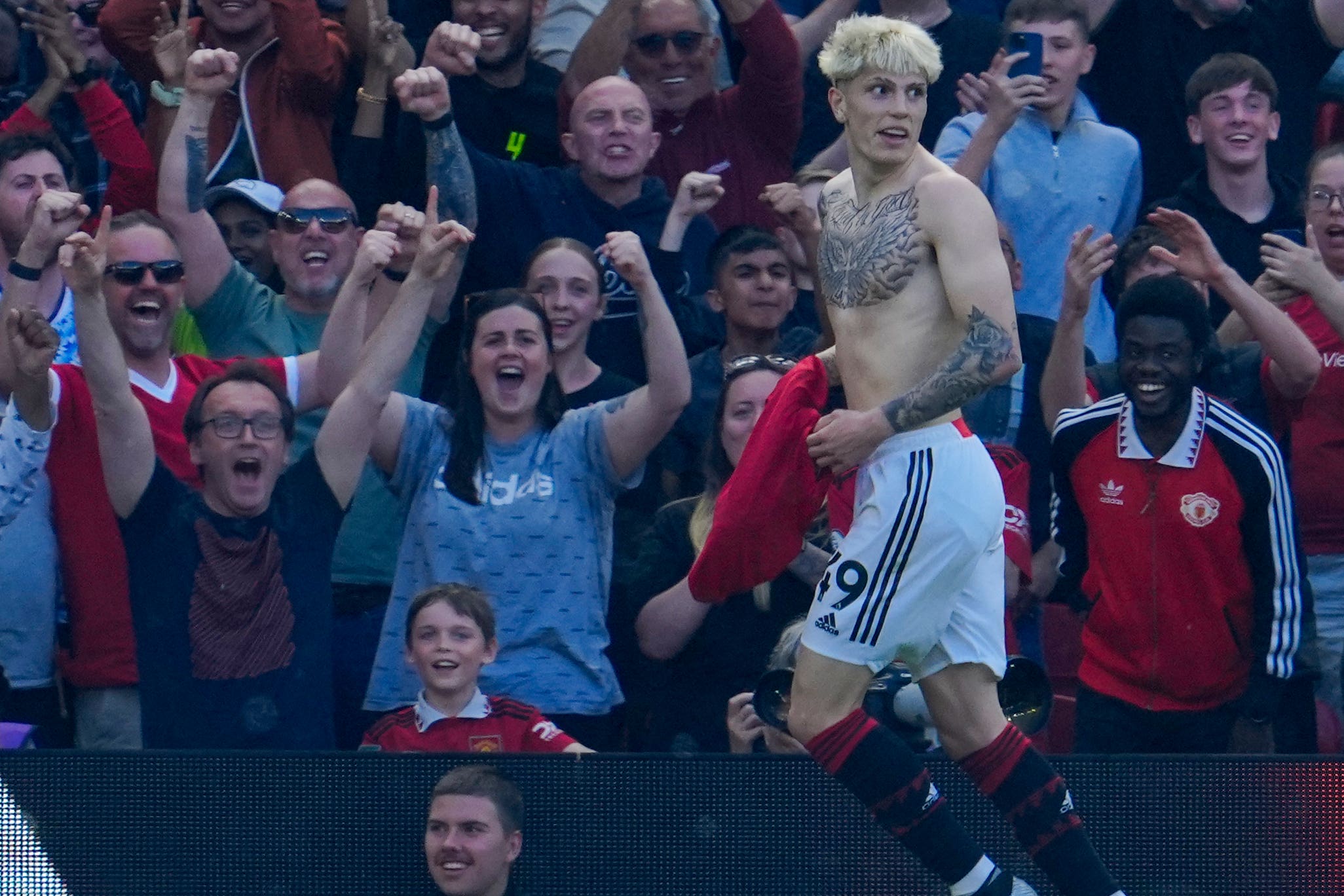 Alejandro Garnacho scored on his return (Jon Super/AP)