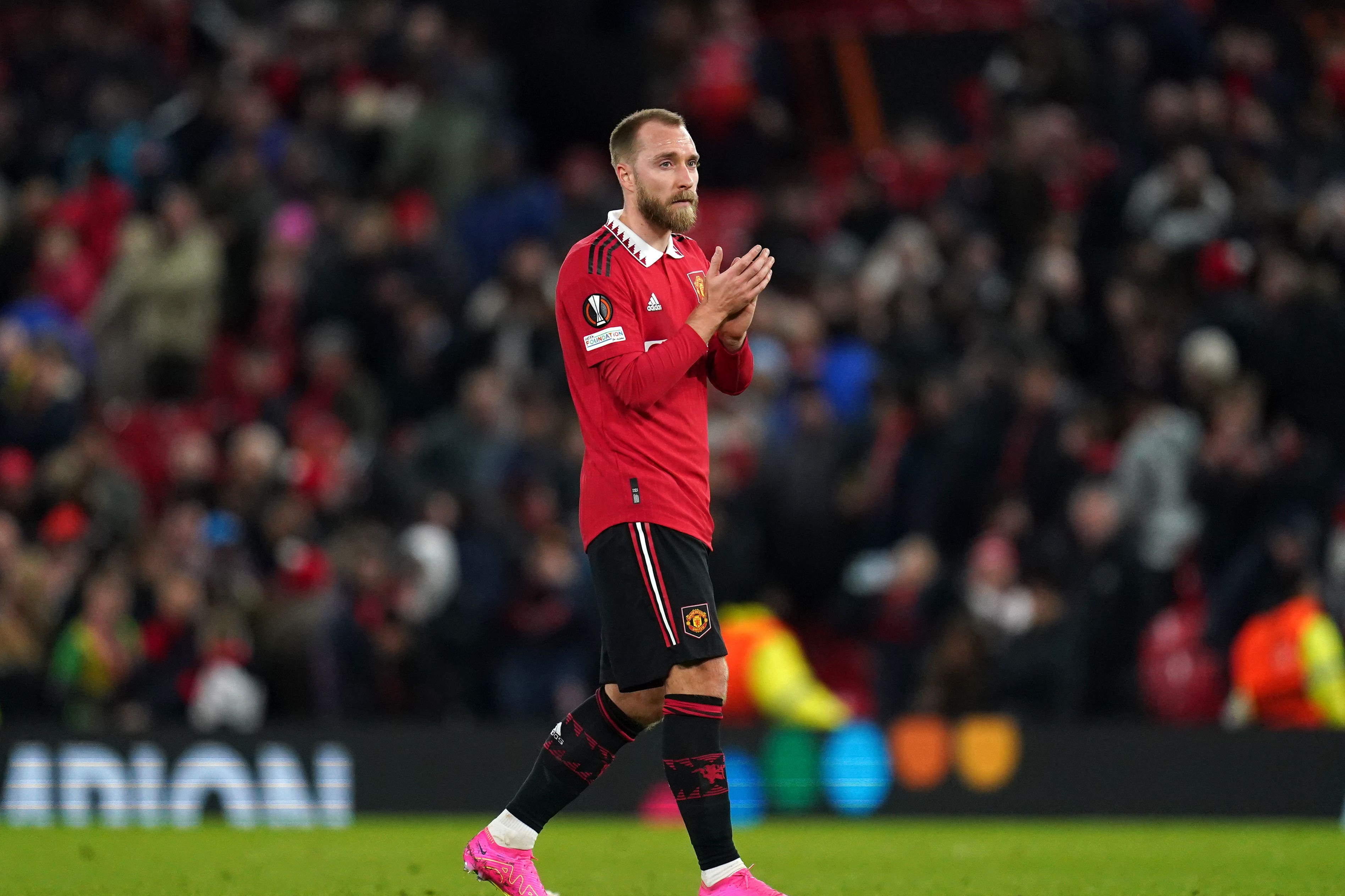 Christian Eriksen was pleased to see Manchester United bounce back (Nick Potts/PA)