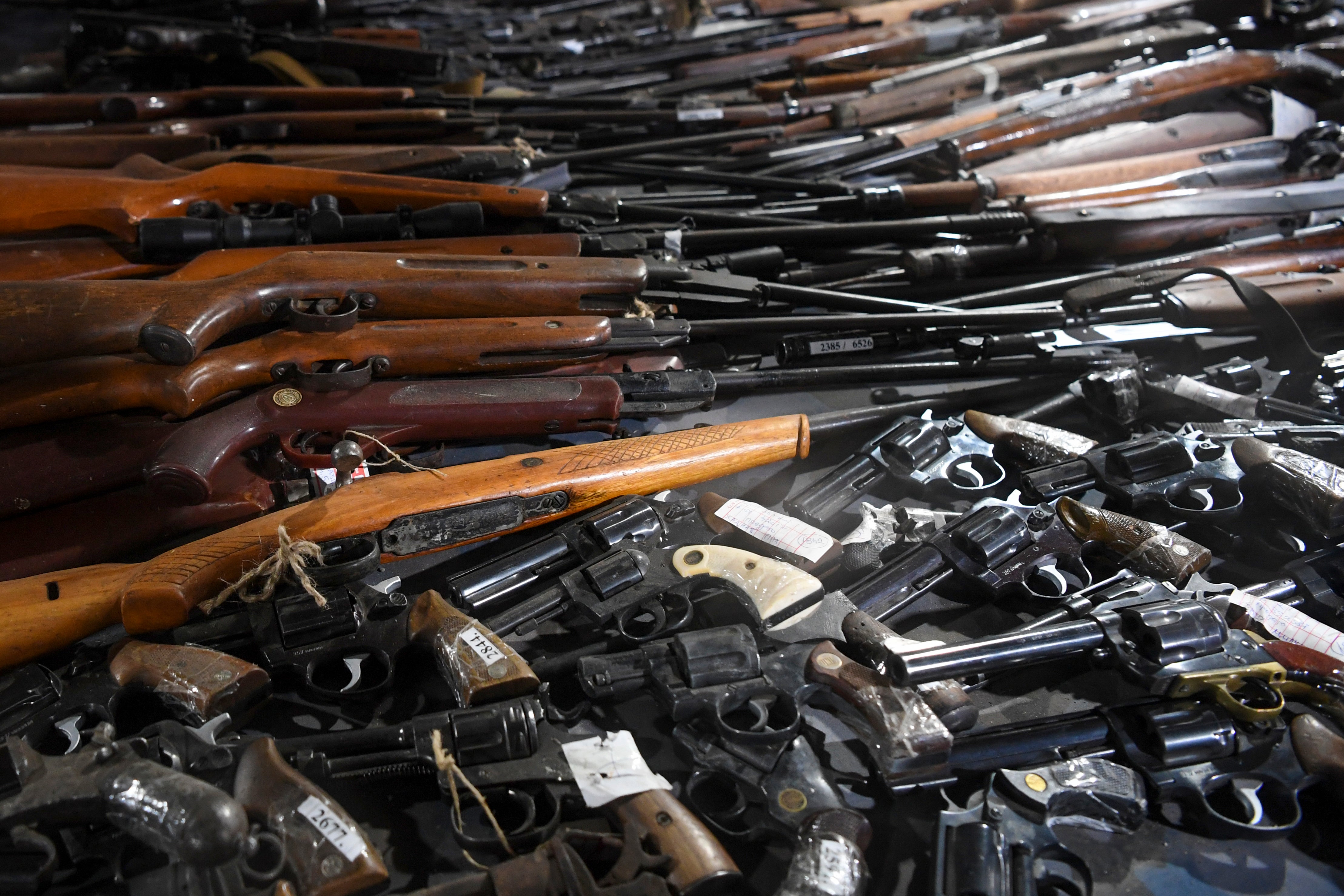 Serbia Shootings Guns