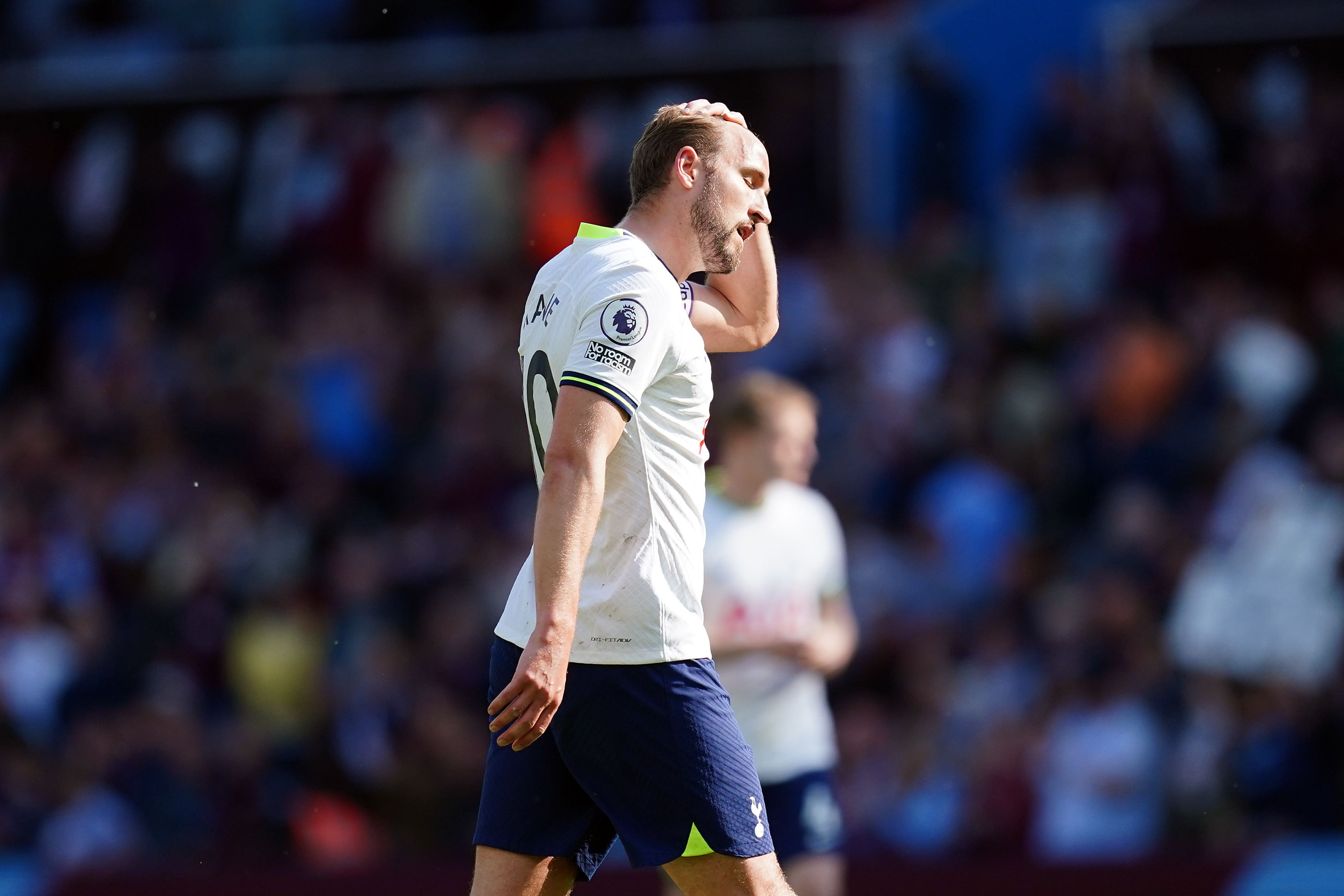 Spurs were beaten 2-1 by Aston Villa (David Davies/PA)