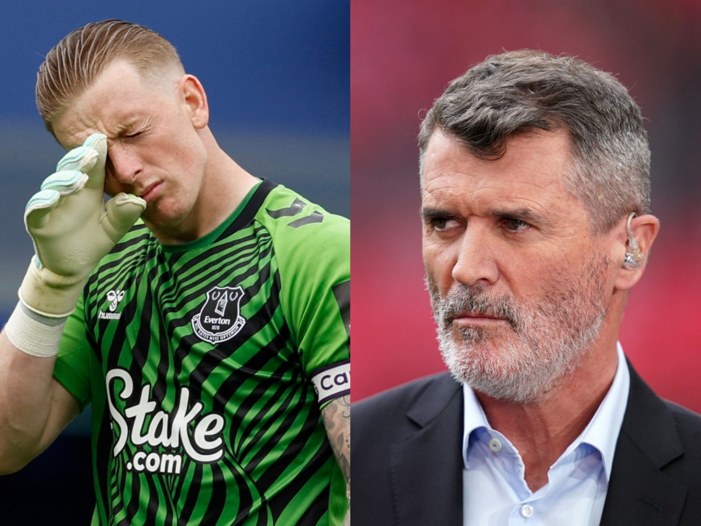 Roy Keane slated JOrdan Pickford for his performance