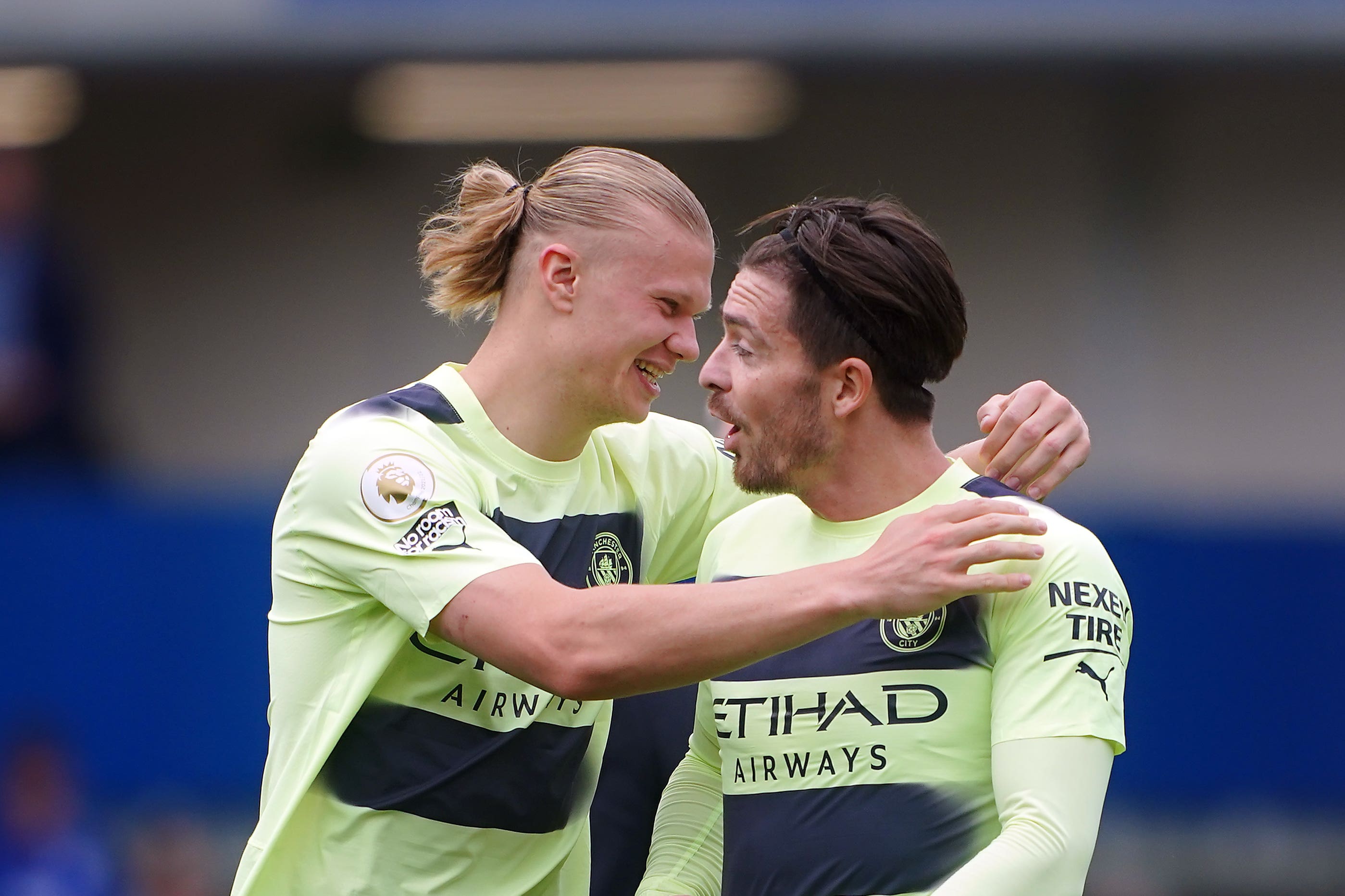 Manchester City could clinch a fifth Premier League title in six season’s next weekend (Peter Byrne/PA)