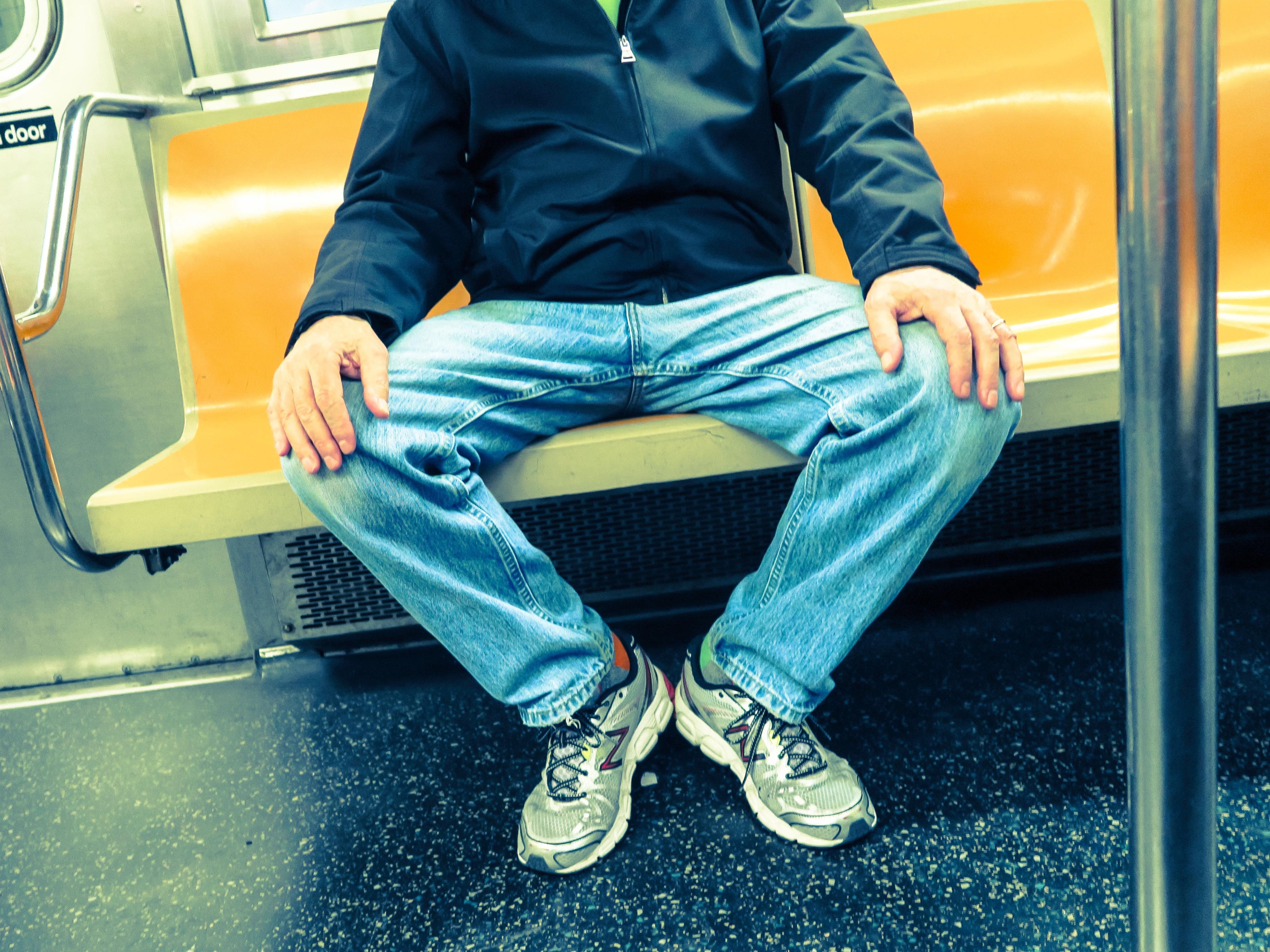 The more far-fetched defences of manspreading suggest that men have an anatomical right to ‘let the balls breathe’