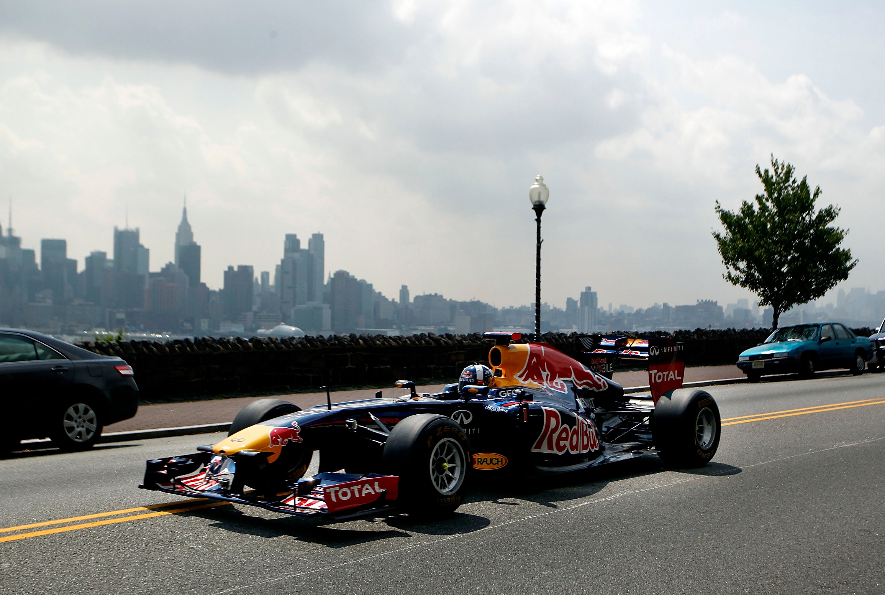 David Coulthard drove sections of the proposed New York track in a Red Bull show car in 2012