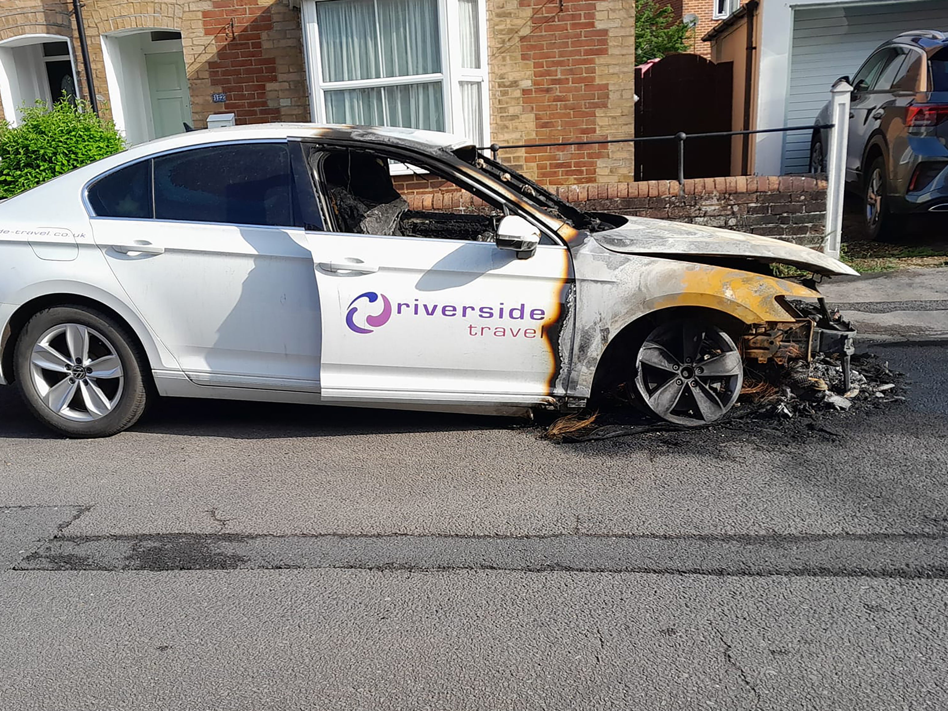 Police are investigating after 12 cars were set alight