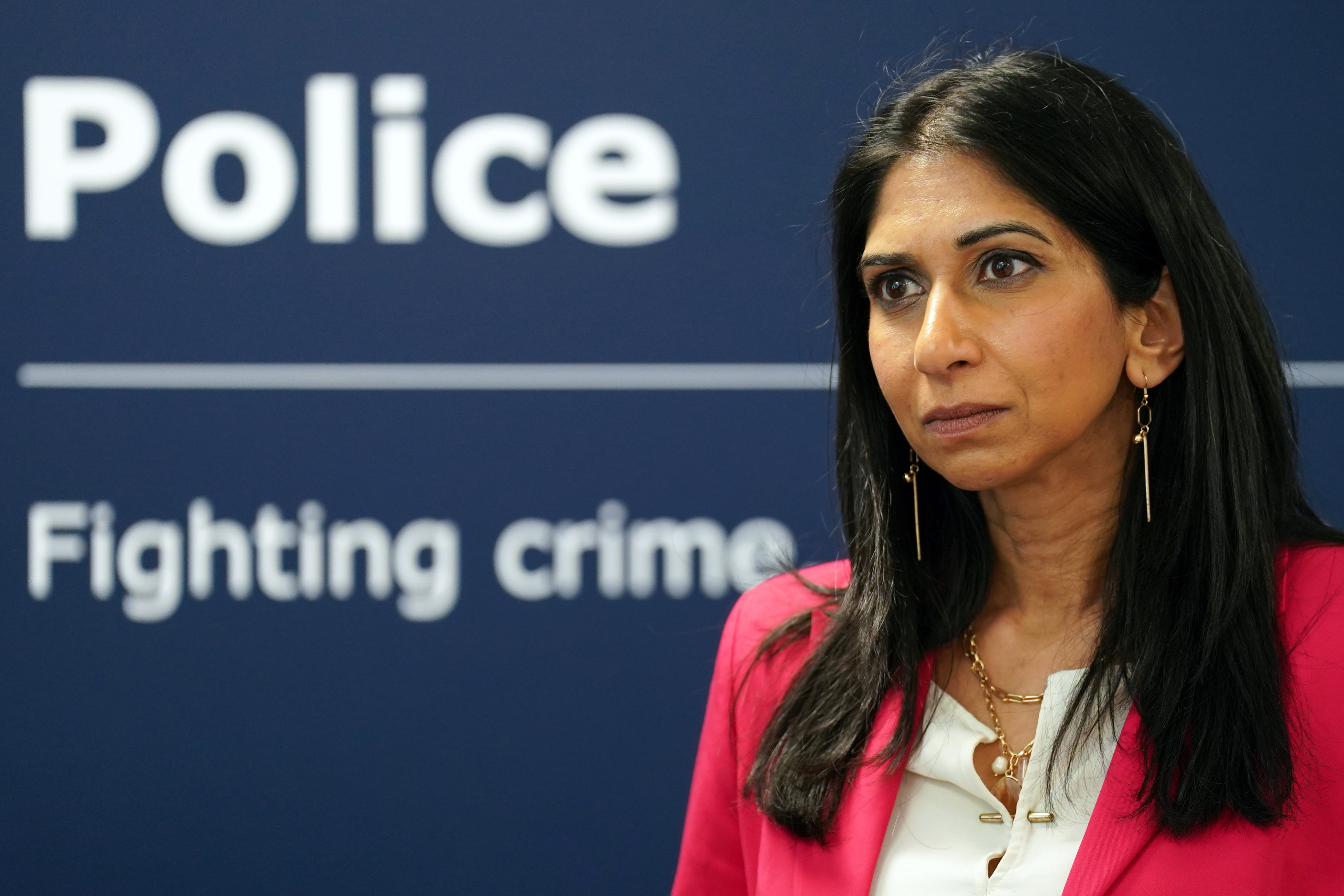 Home secretary Suella Braverman hailed the government’s achievement of Boris Johnson’s 20,000 extra officers pledge in April