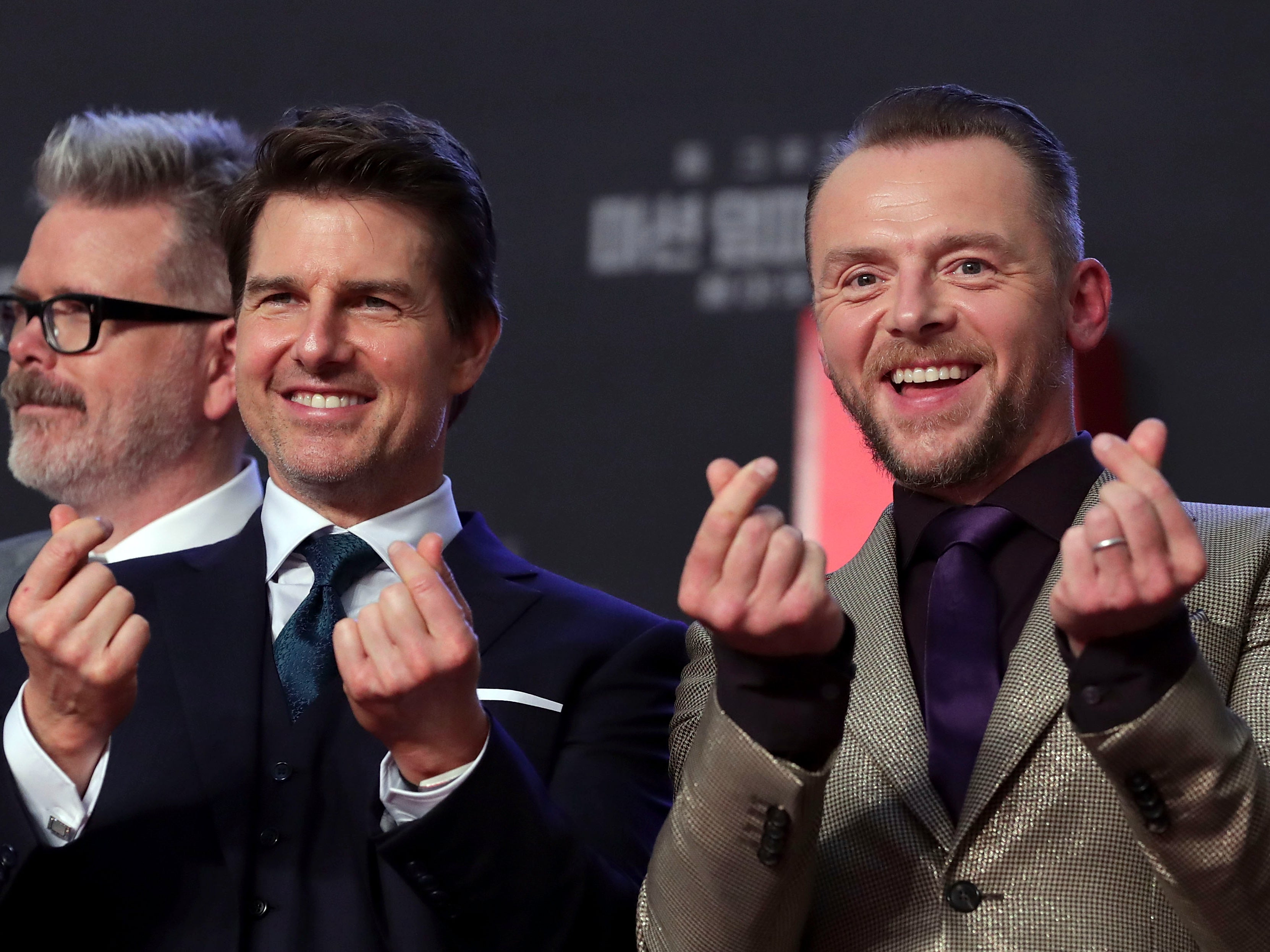 Tom Cruise (left) and Simon Pegg