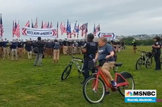 Lone cyclist who shouted down white supremacists marching on DC wins legions of fans