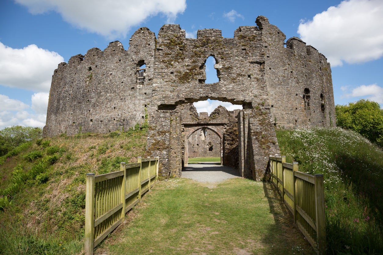 Restormel Castle, near Lostwithiel in Cornwall