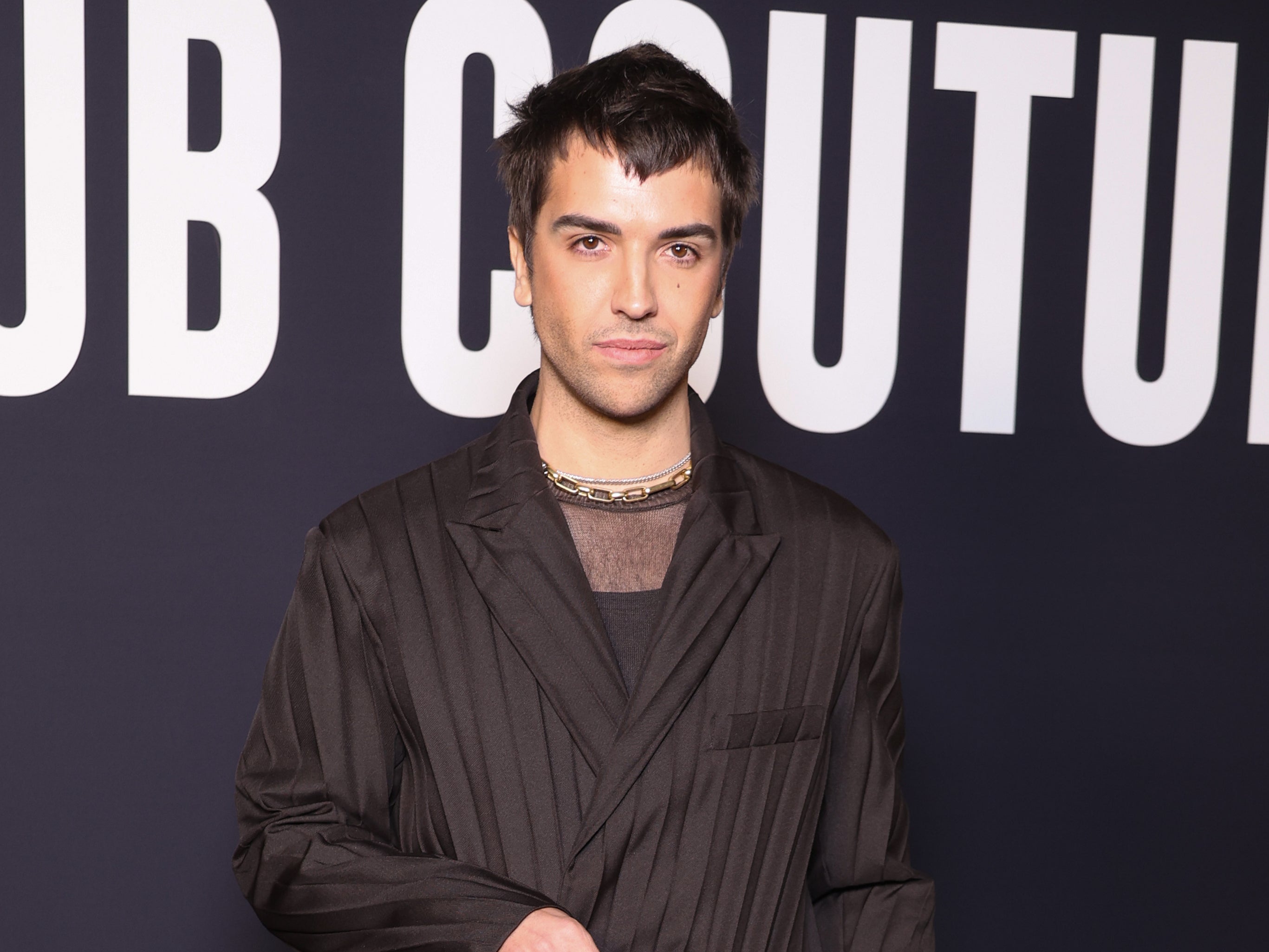 Giuliano Calza attends the Valentino Haute Couture Spring Summer 2023 show as part of Paris Fashion Week on January 25, 2023