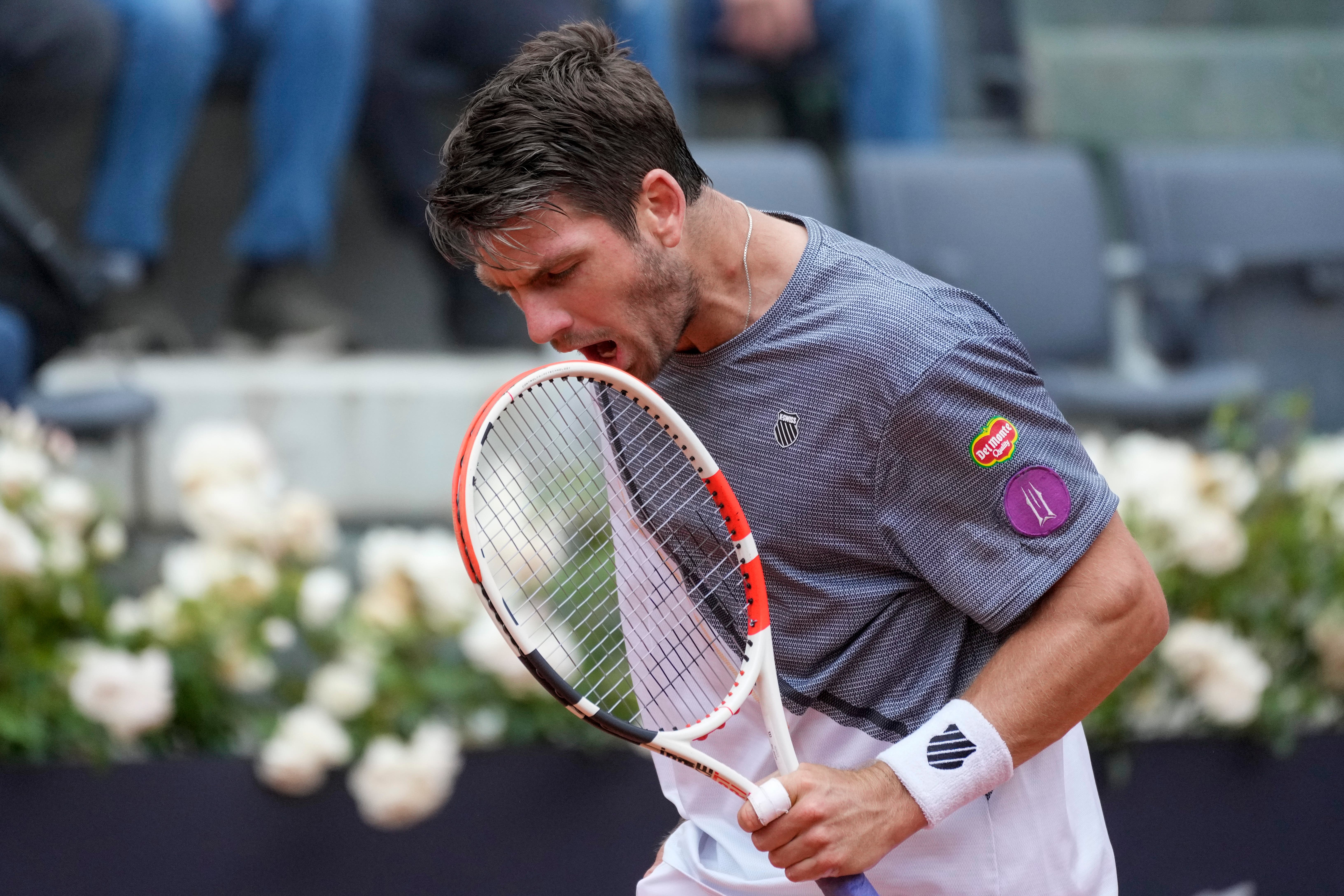 Novak Djokovic was unhappy with Cameron Norrie’s behaviour (Andrew Medichini/AP)