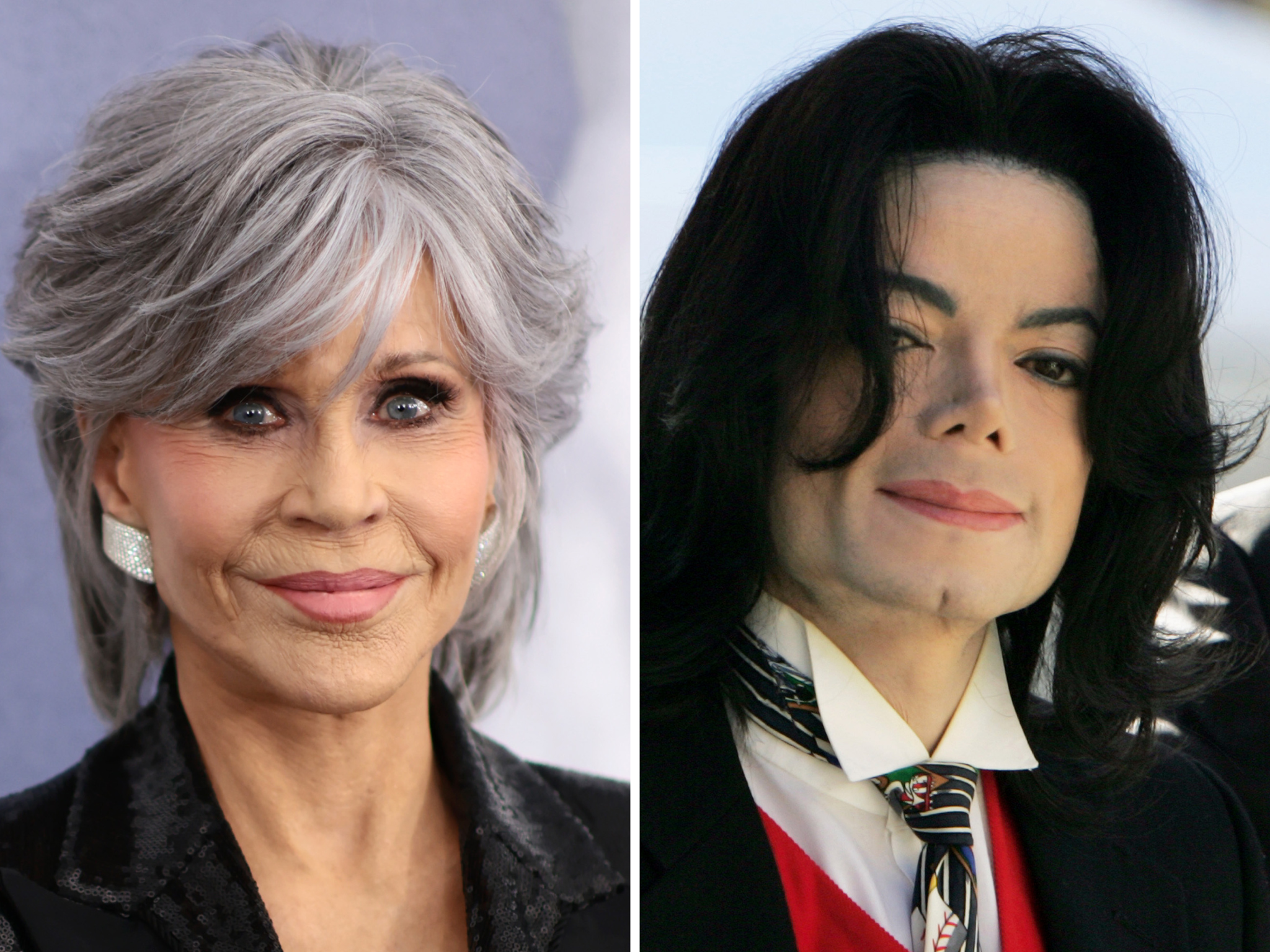 Jane Fonda and Michael Jackson