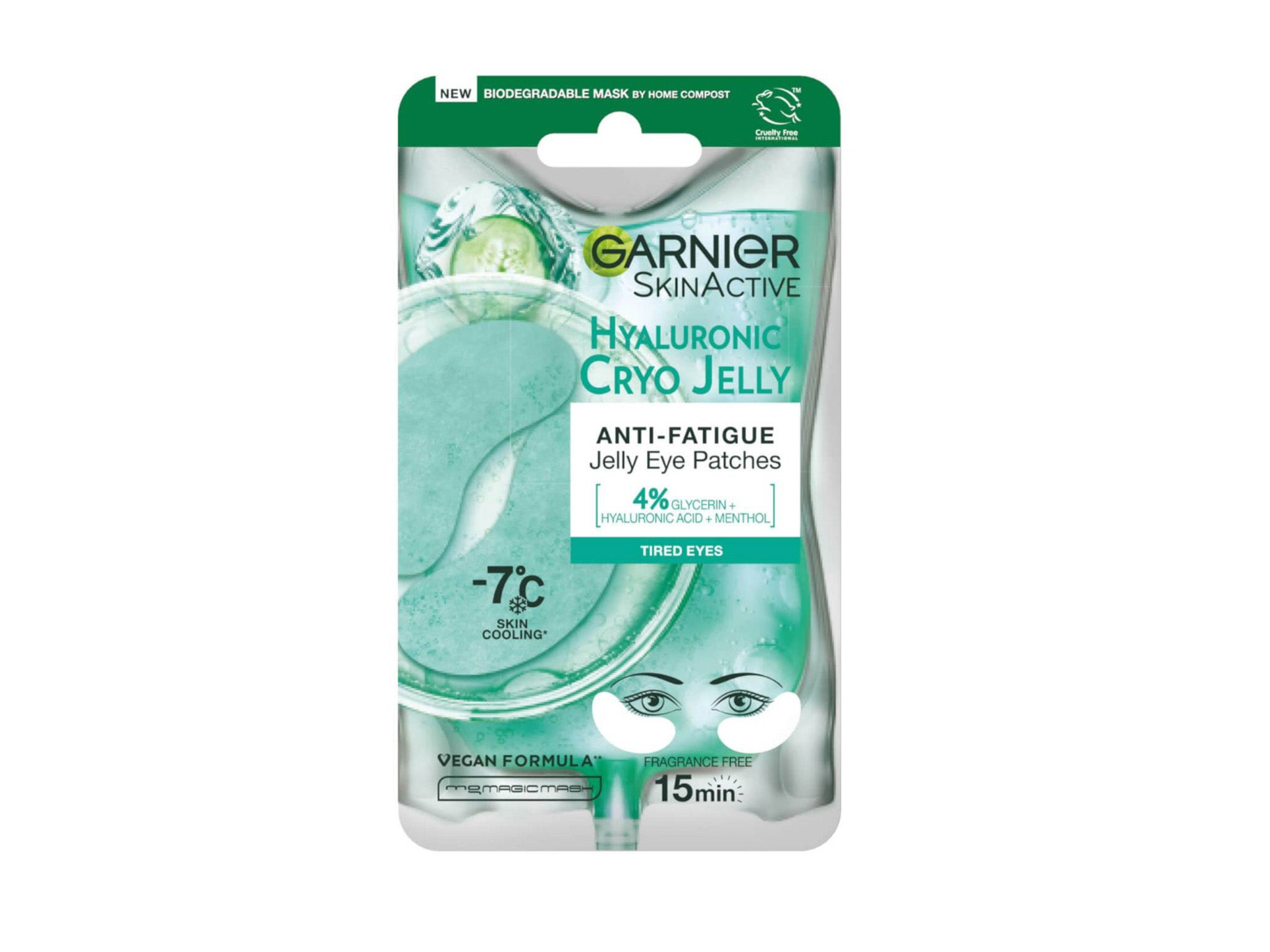 Garnier hyaluronic cryo jelly anti-fatigue jelly eye patches