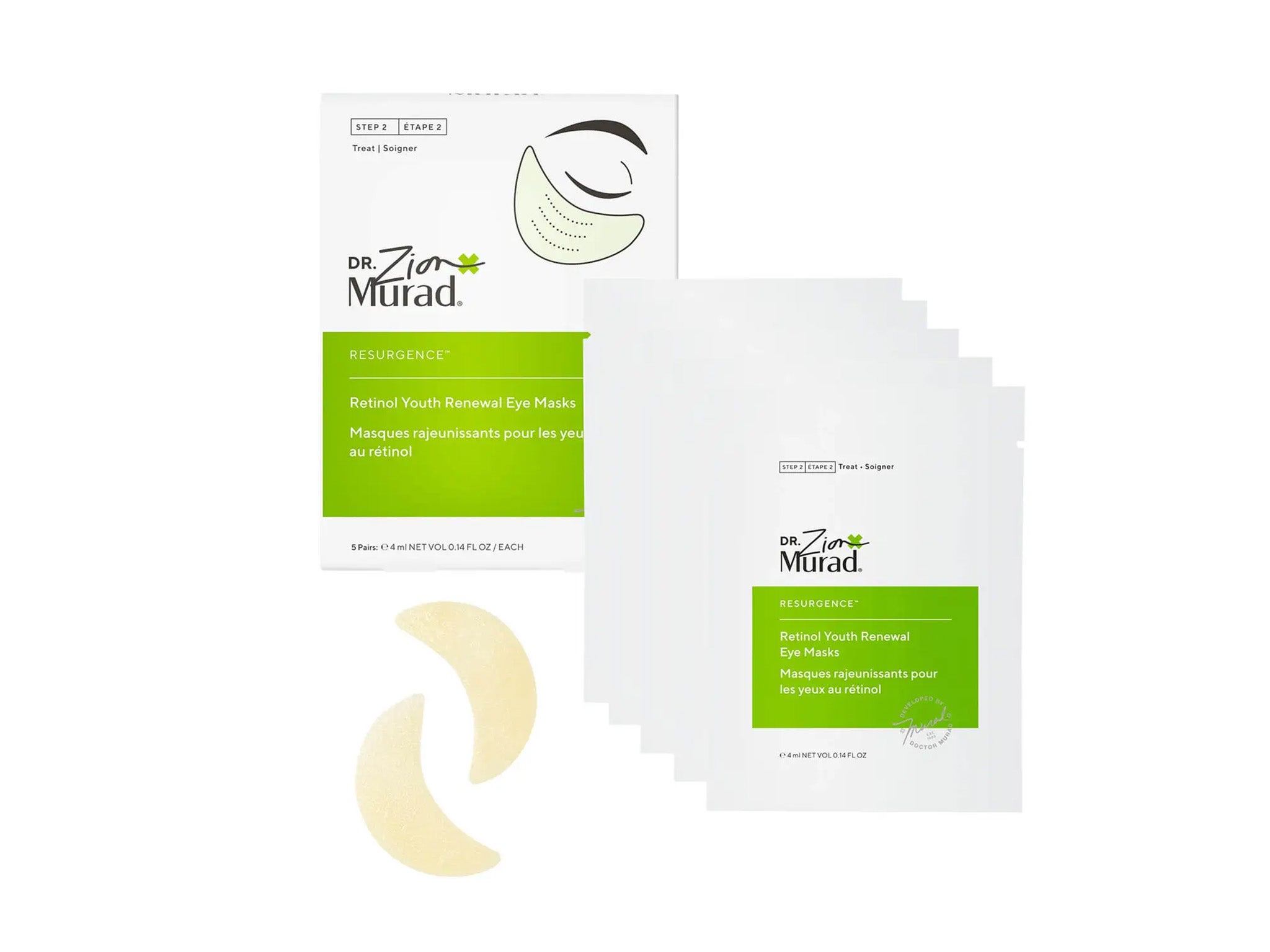 Dr Zion x Murad retinol youth renewal eye masks