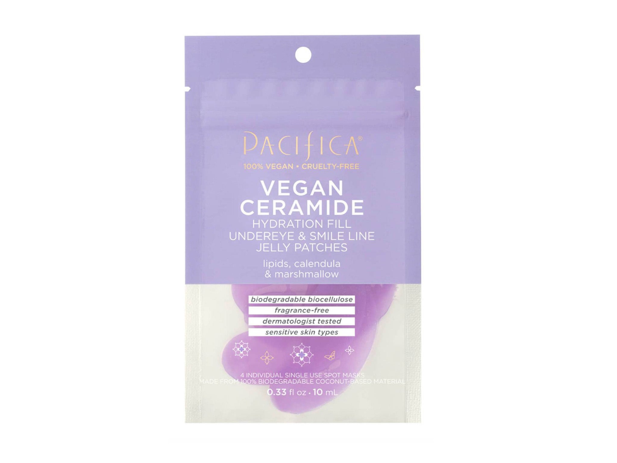 Pacifica vegan ceramide hydration fill undereye & smile line jelly patches