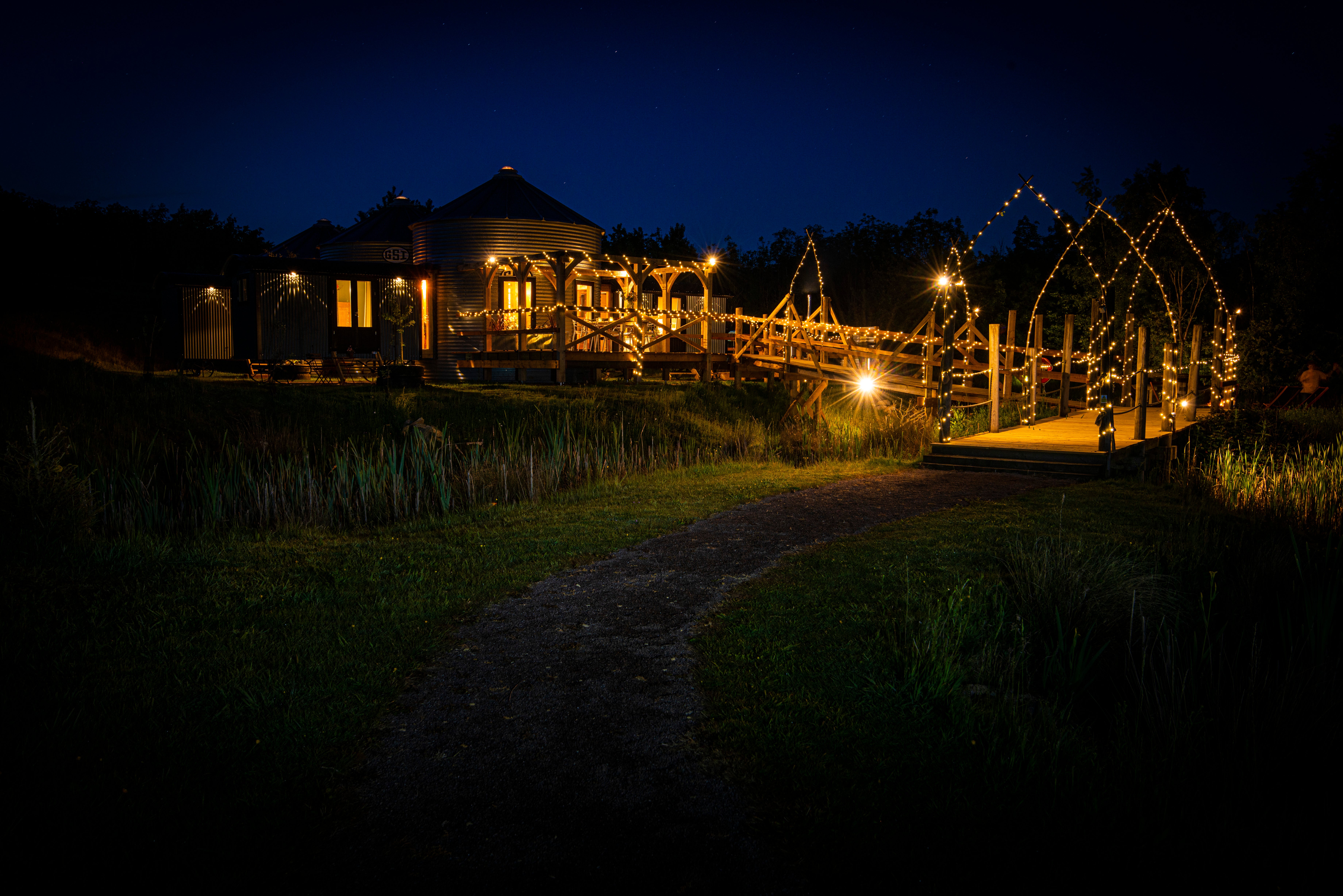 Some of the cabins at A Little Bit of Rough