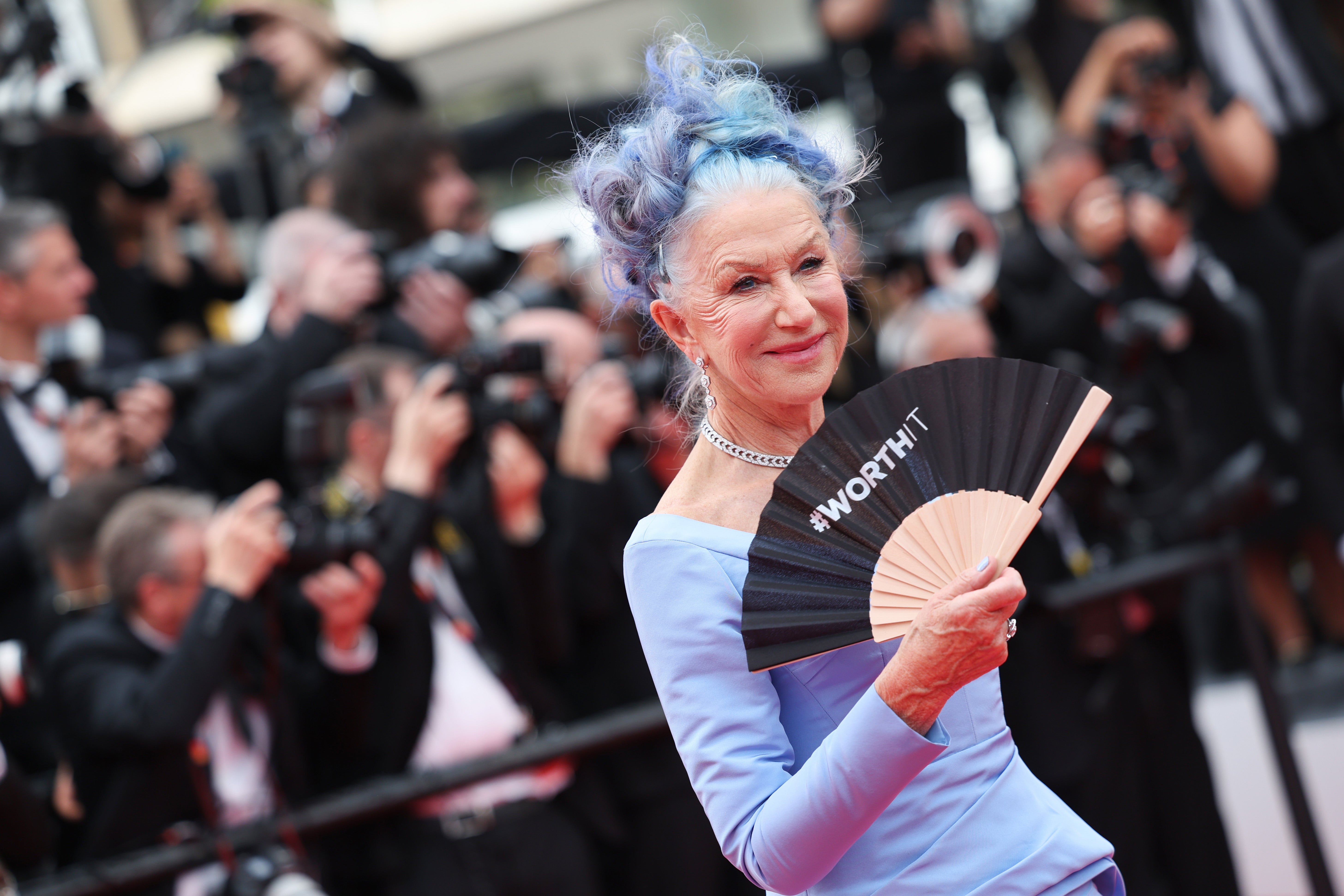 Mirren is known for switching up her hairstyle for the film festival