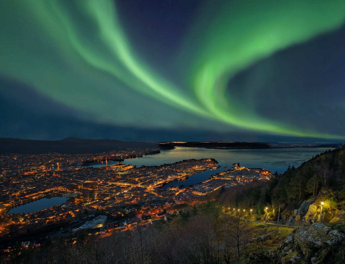 Visitors to Bergen may even get the chance to see the Northern Lights