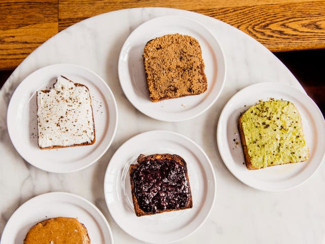 <p>Eating the most toast at The Mill</p>