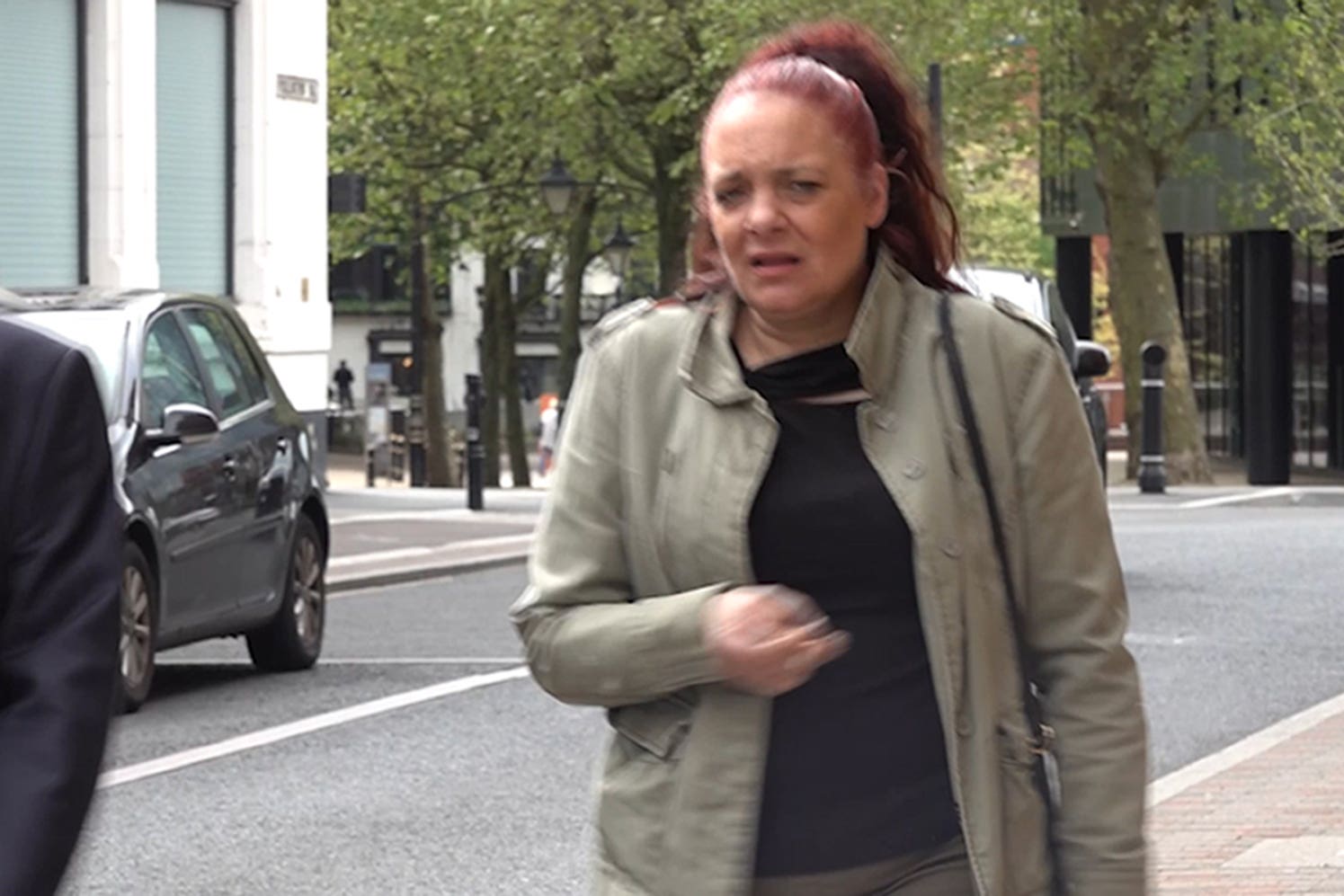 Michelle Foster, one of seven defendants who appeared at Leicester Magistrates’ Court in connection with immigration offences (Phil Barnett/PA)